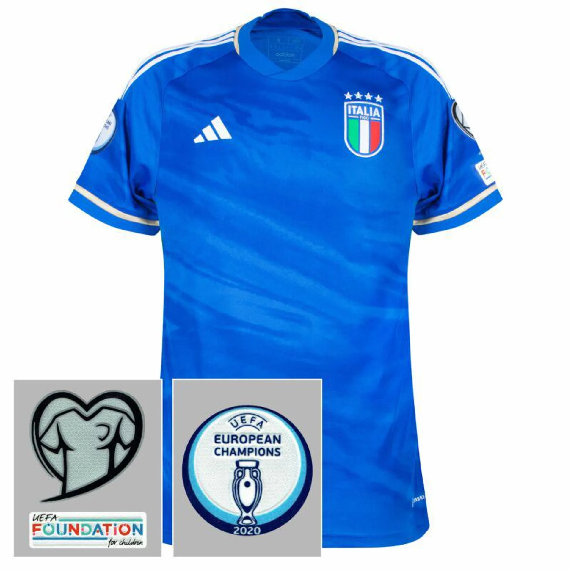 adidas Italy Home Shirt 2023-2024 incl. Euro 2024 Qualifying Patch Set