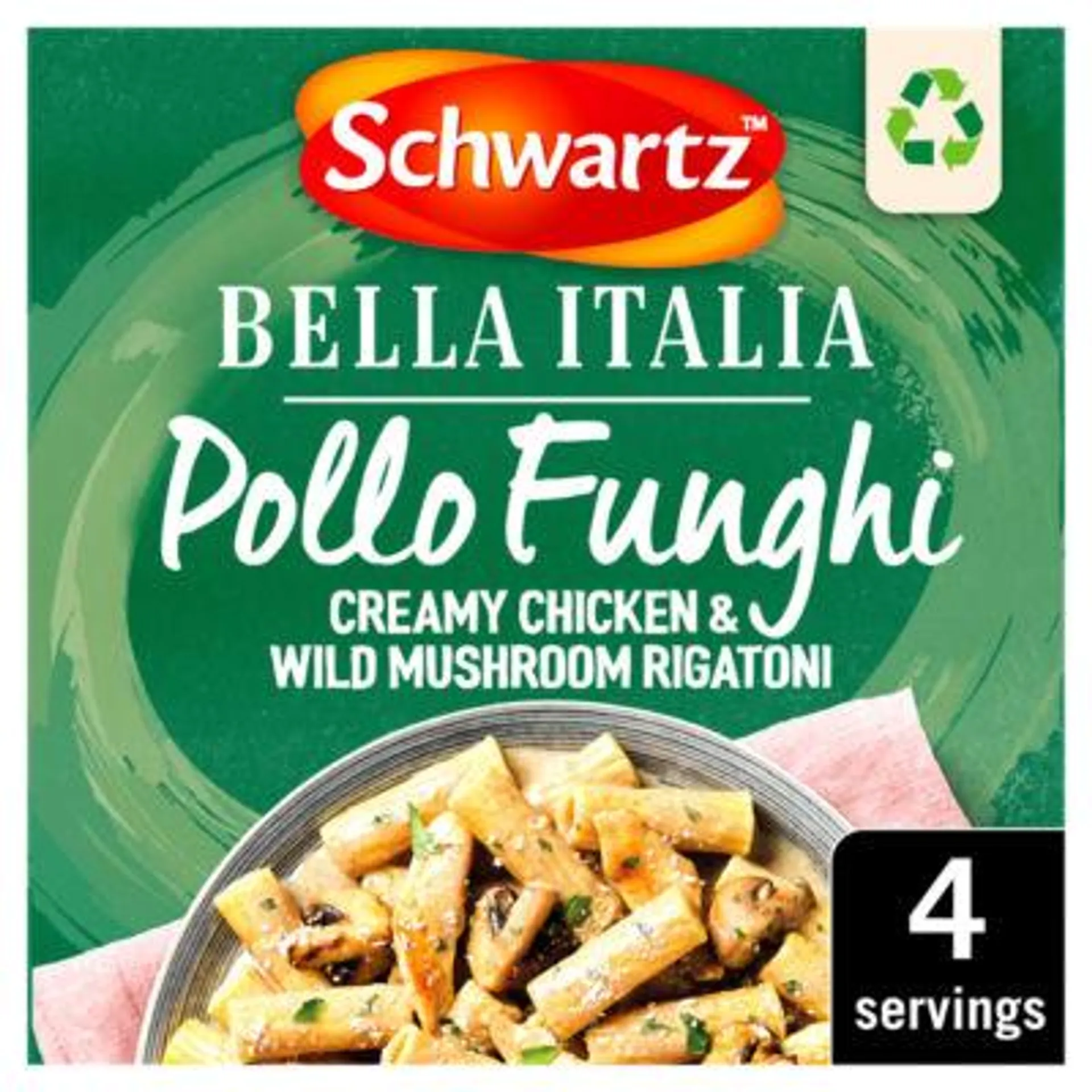 Schwartz Bella Italia Pollo Funghi Creamy Chicken & Wild Mushroom Rigatoni 30g