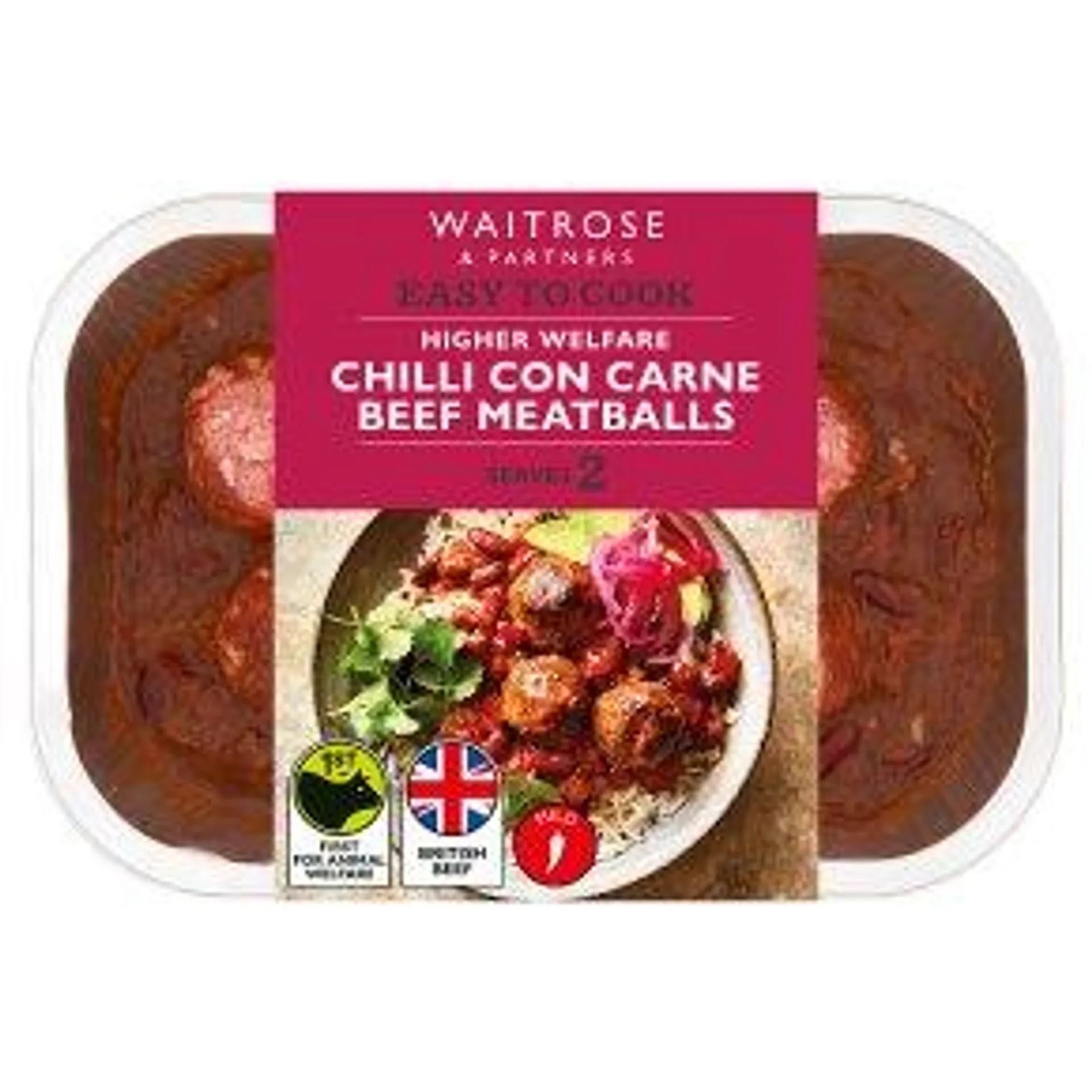 Easy to Cook Chilli Con Carne Beef Meatballs