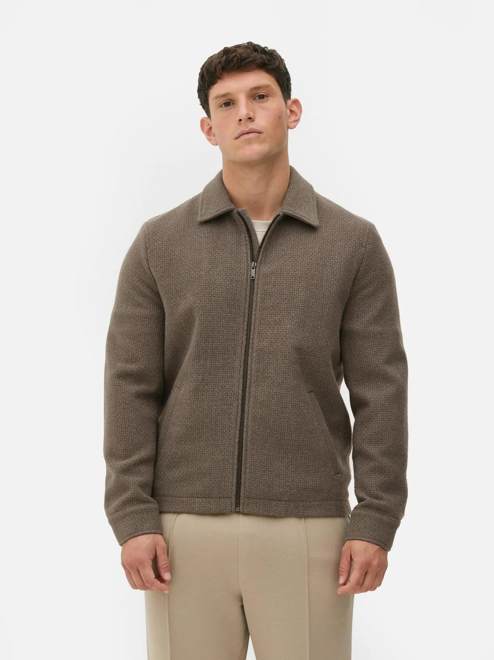 Kem Textured Harrington Jacket