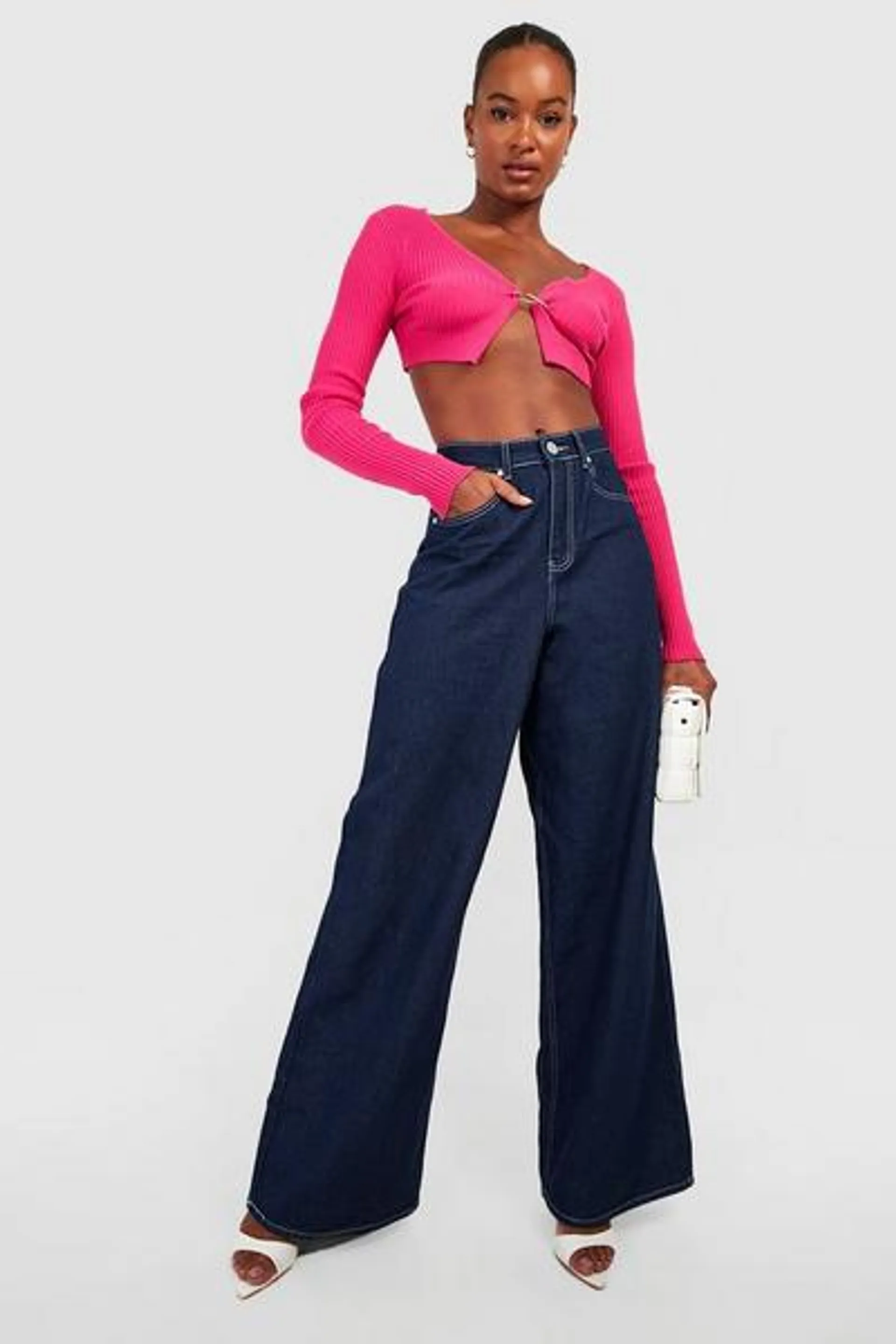 Tall Extreme Wide Leg High Rise Jeans