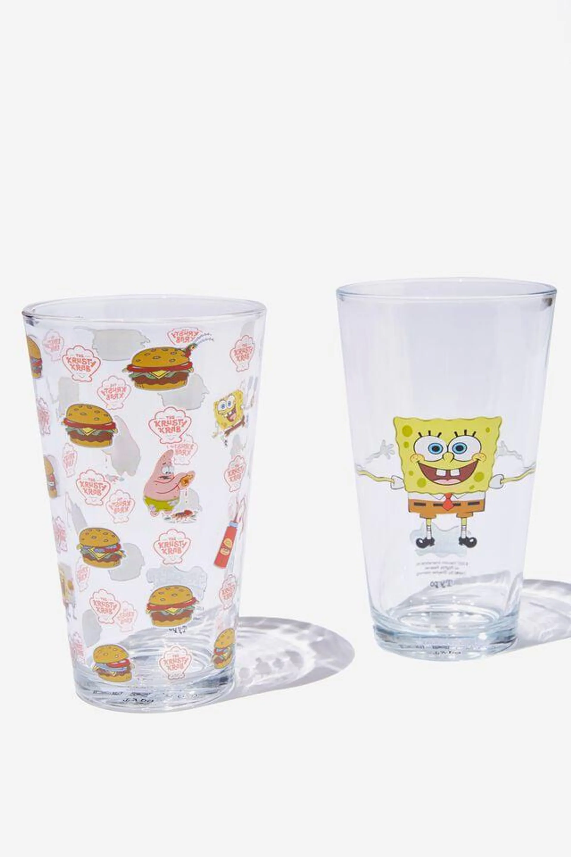 SpongeBob Glass Tumbler Set of 2