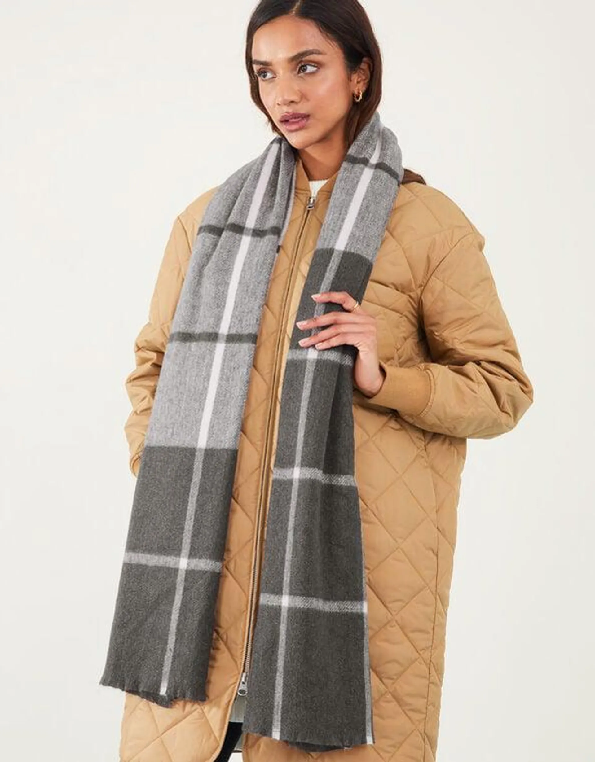 Check Blanket Scarf
