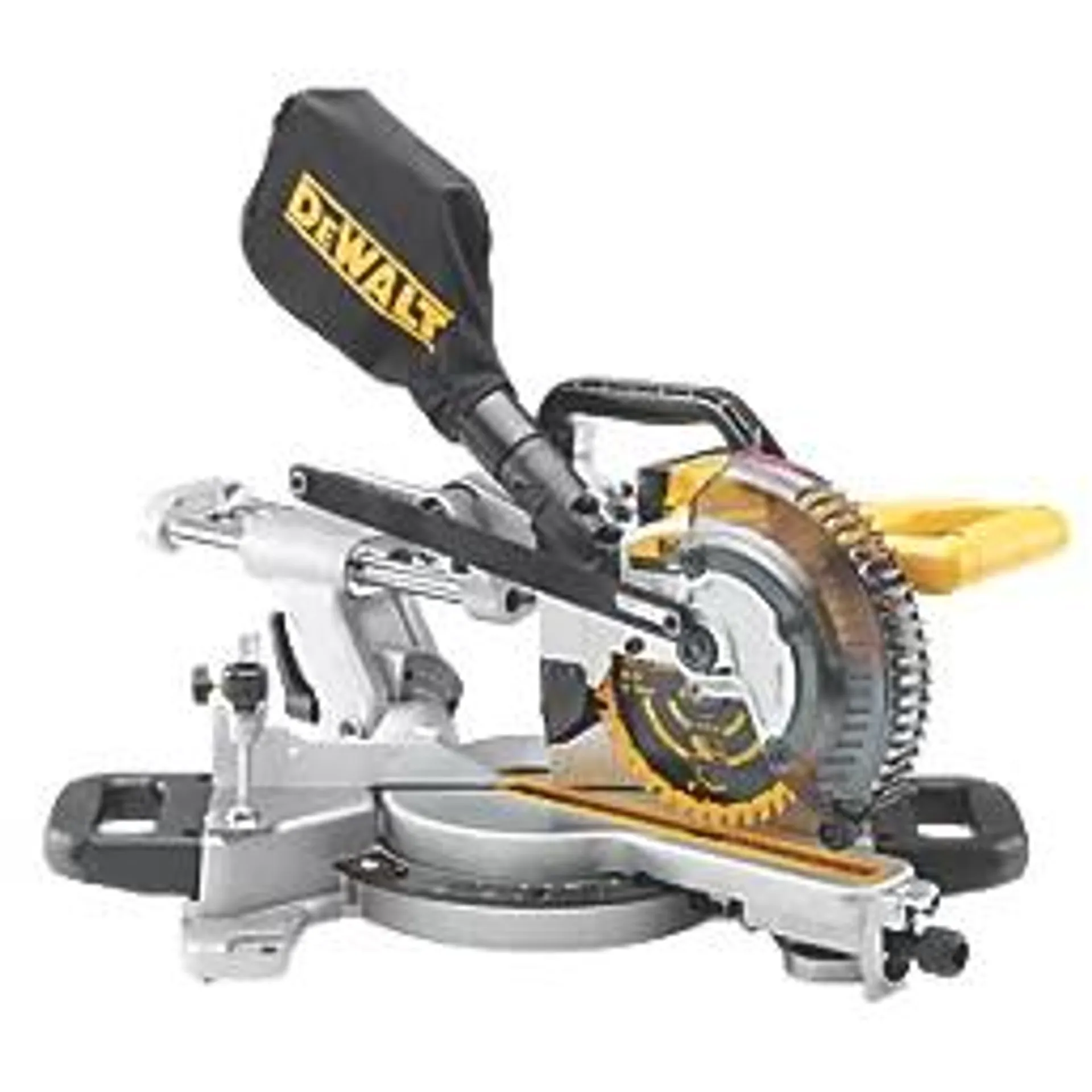 DeWalt DCS365N-XJ 184mm 18V Li-Ion XR Cordless Single-Bevel Sliding Compound Mitre Saw - Bare