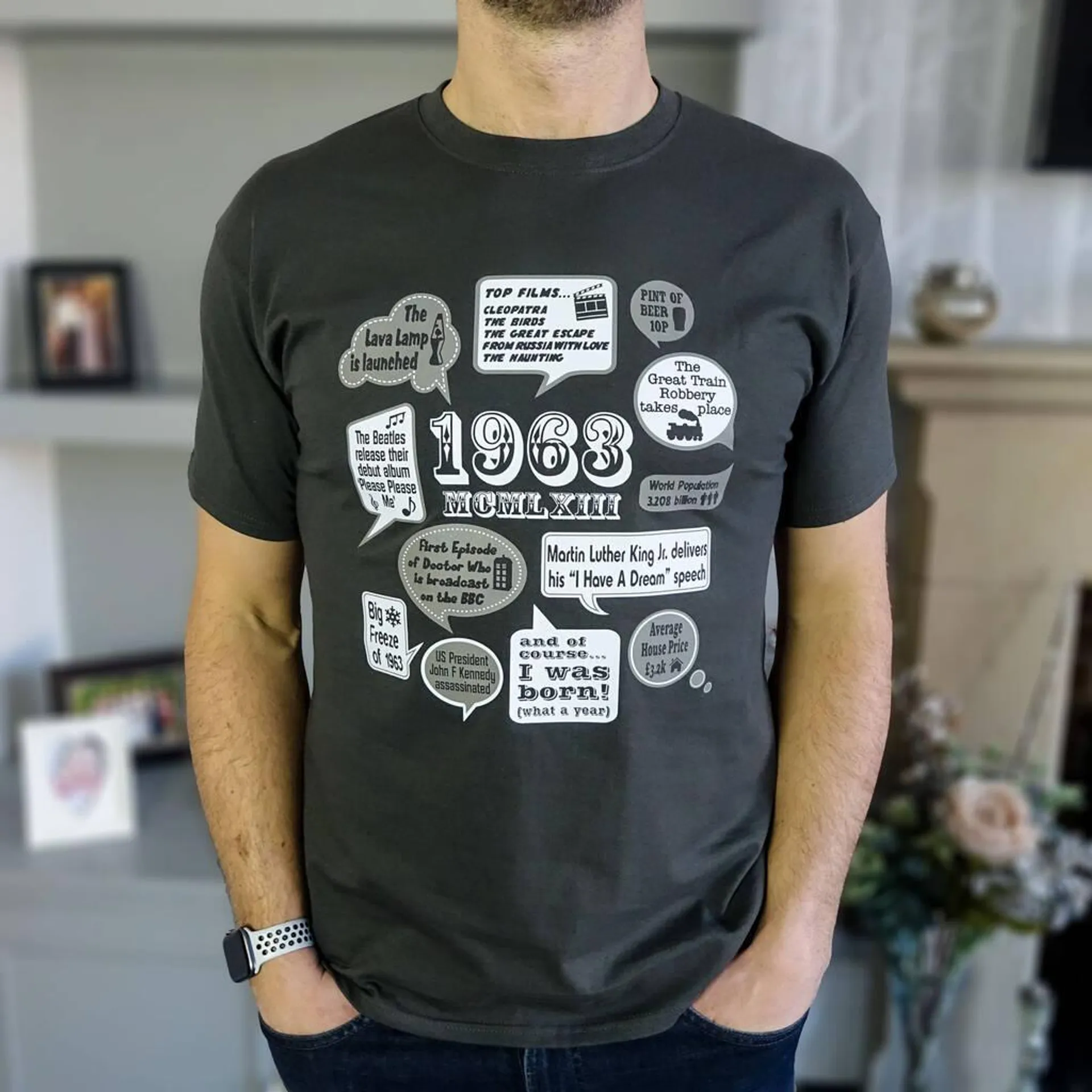 'Events Of 1963' 60th Birthday Gift T Shirt