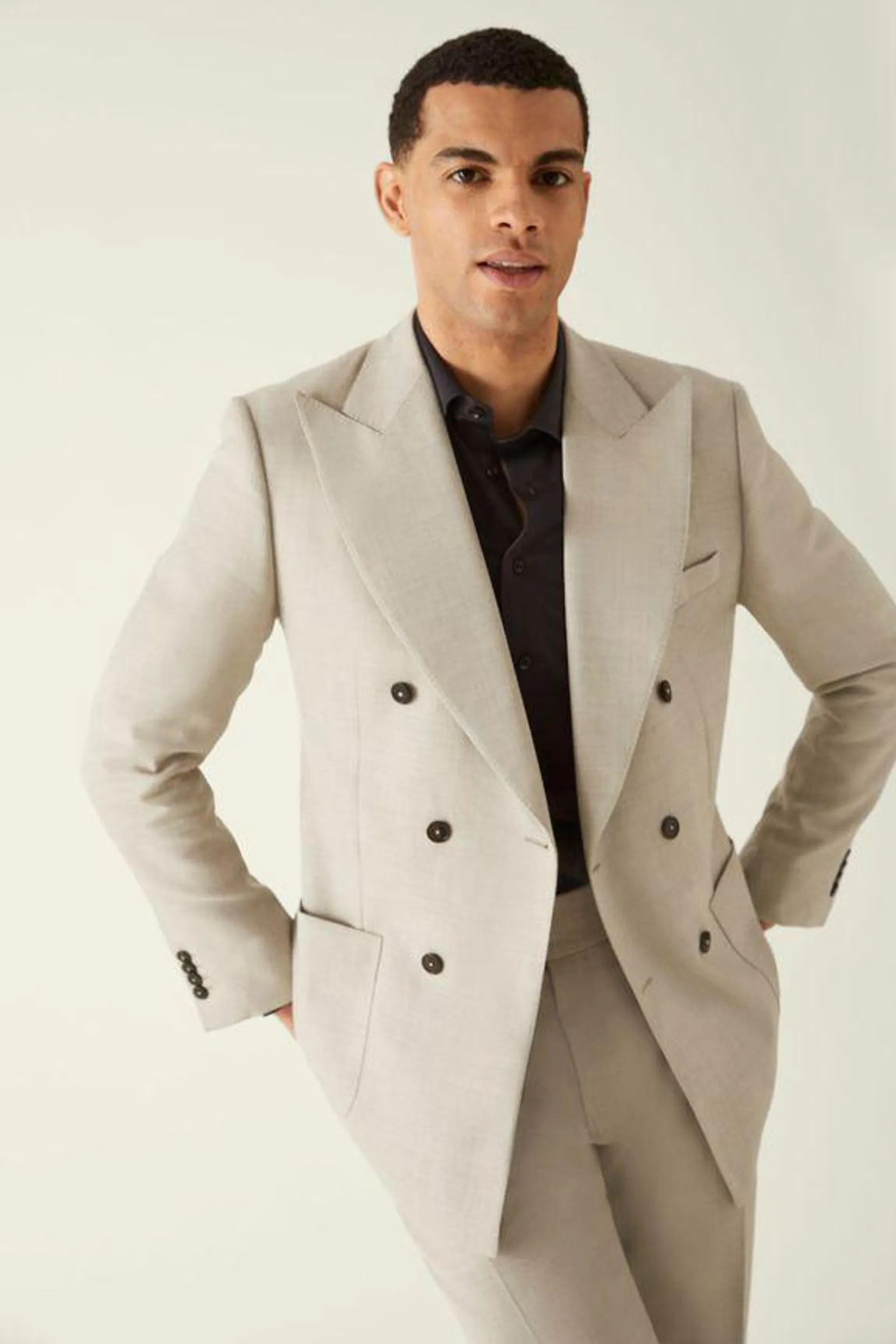 Ivory two-piece suit