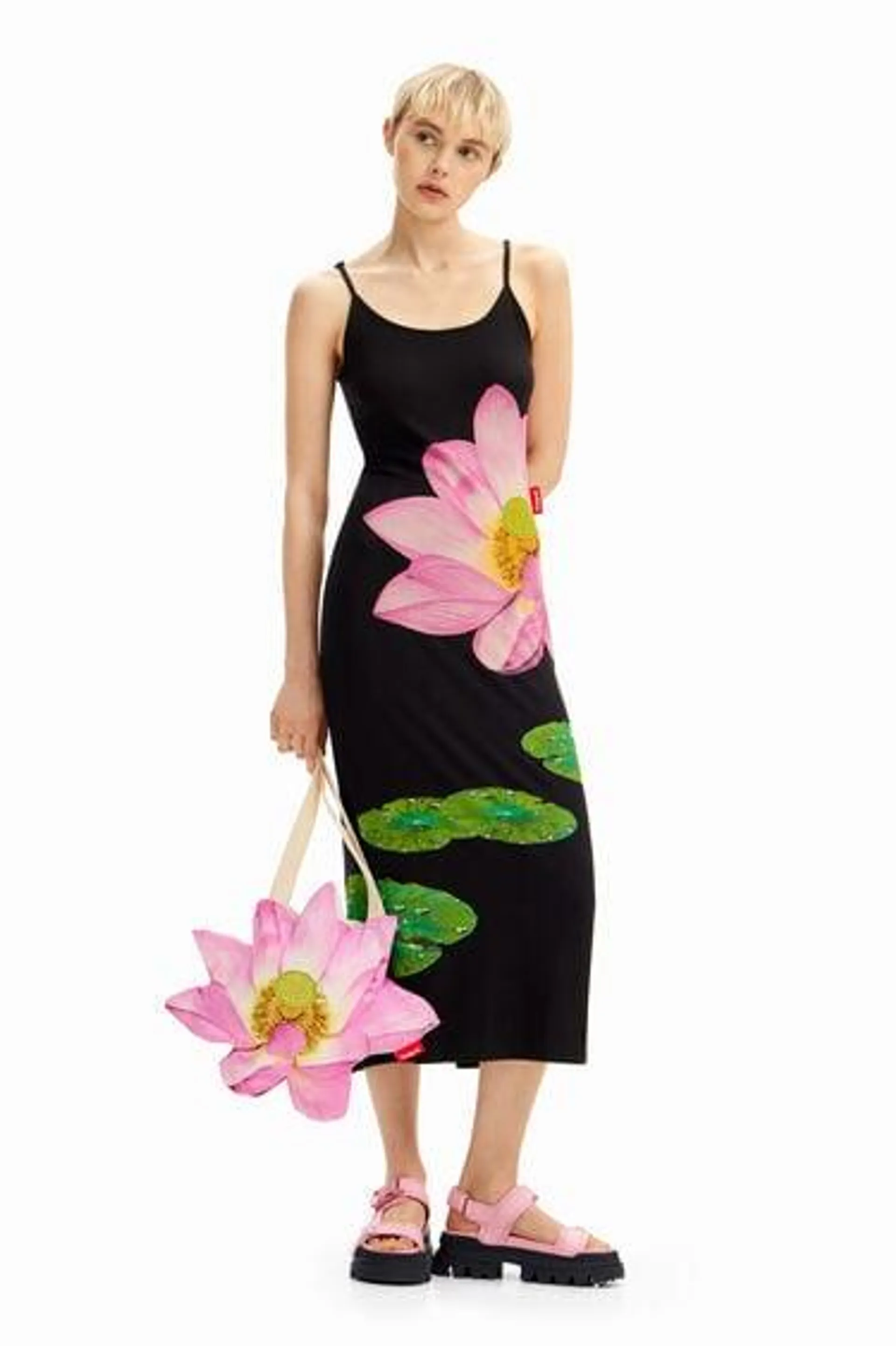 Tyler McGillivary water lily long dress