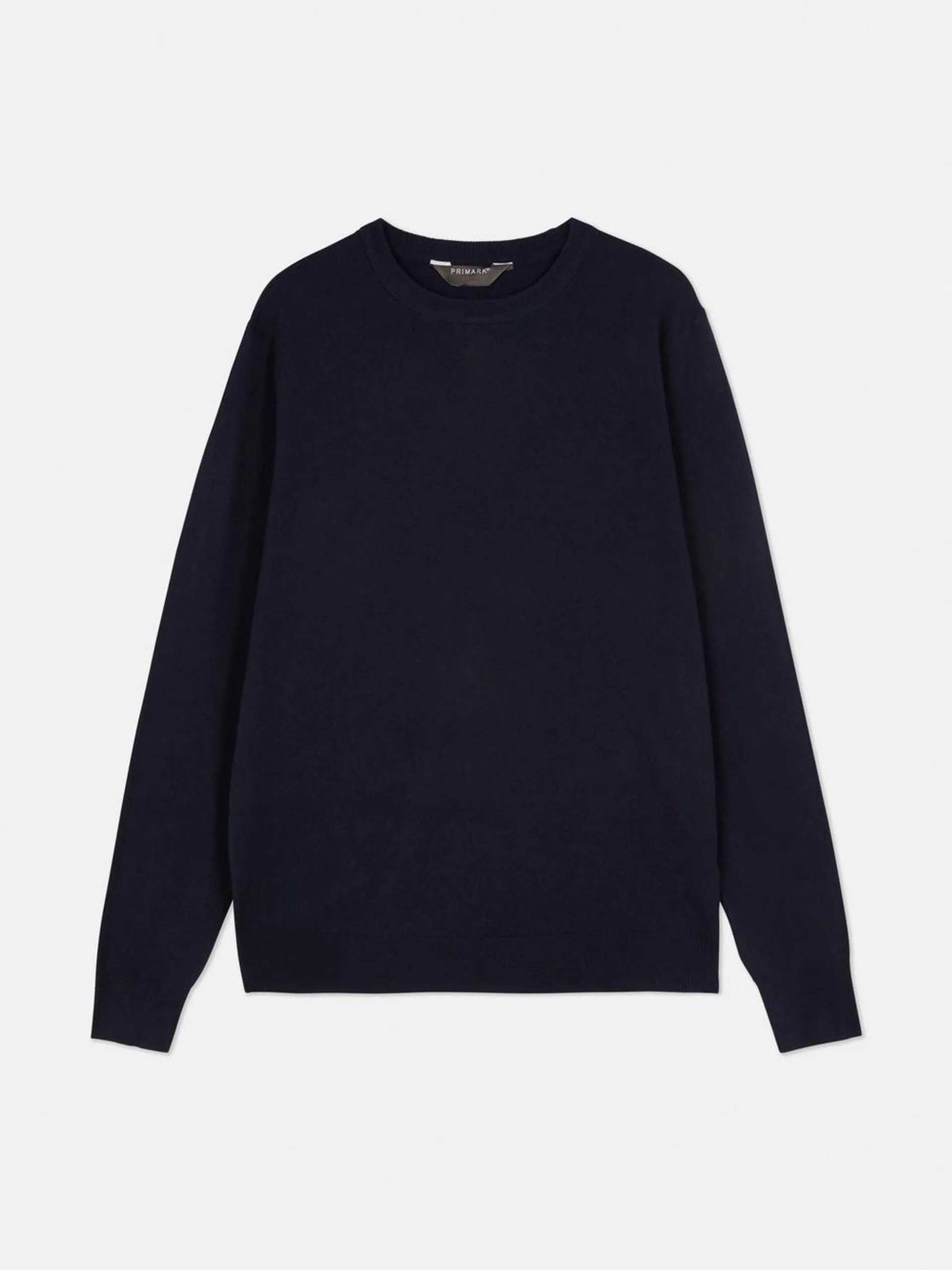 Crew Neck Fine Knit Jumper