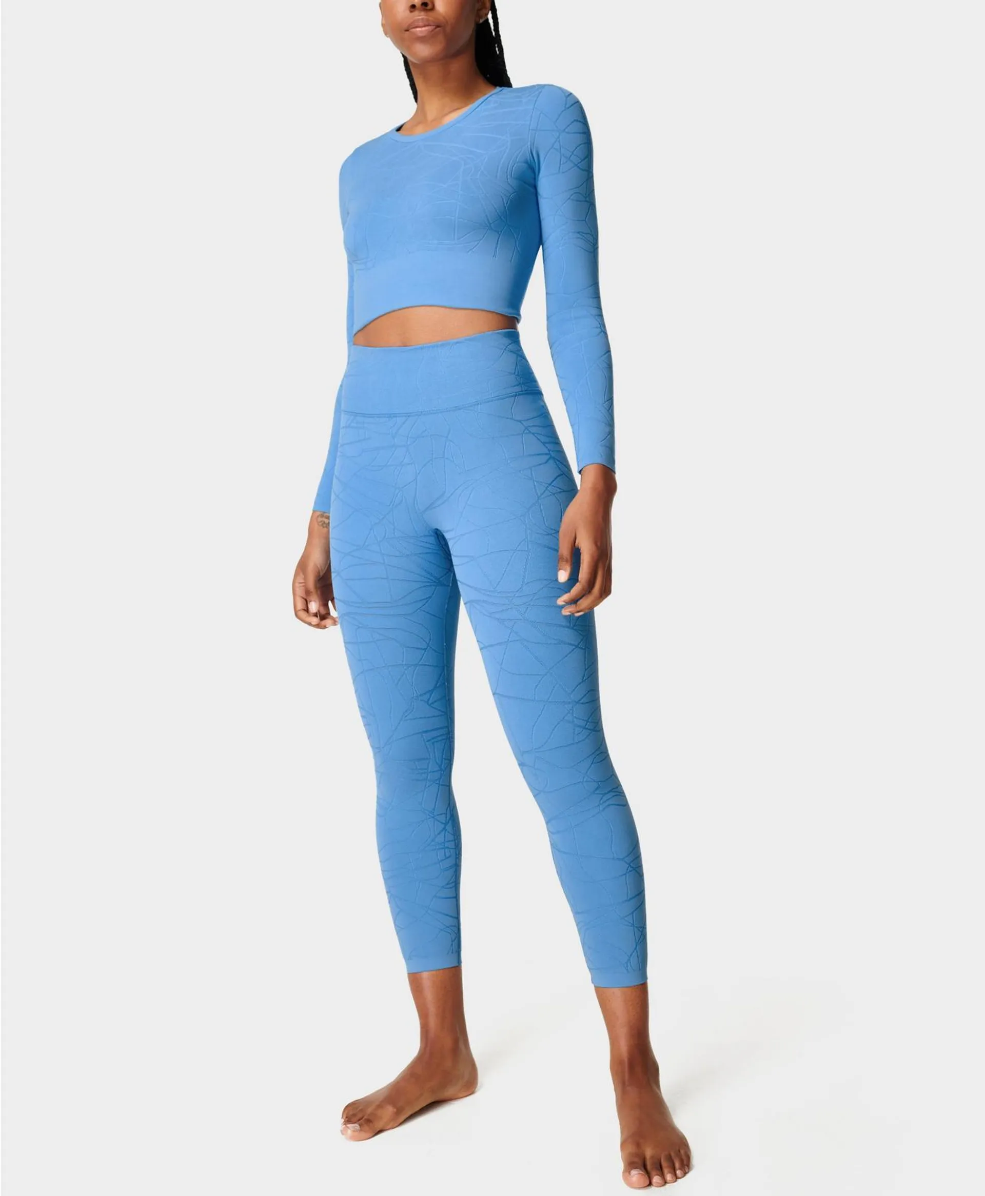 Motion Jacquard 7/8 Yoga Leggings