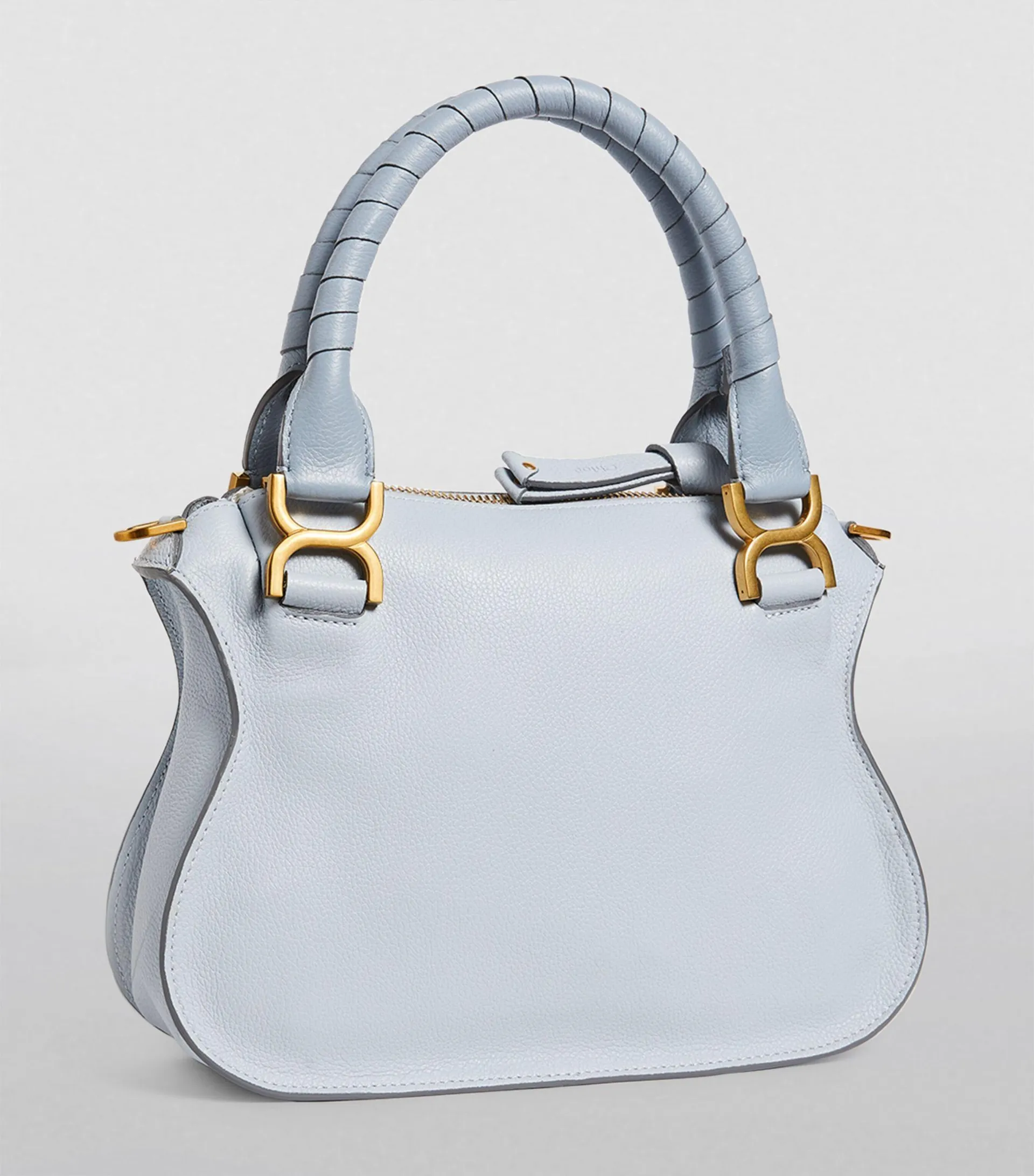 Small Leather Marcie Top-Handle Bag