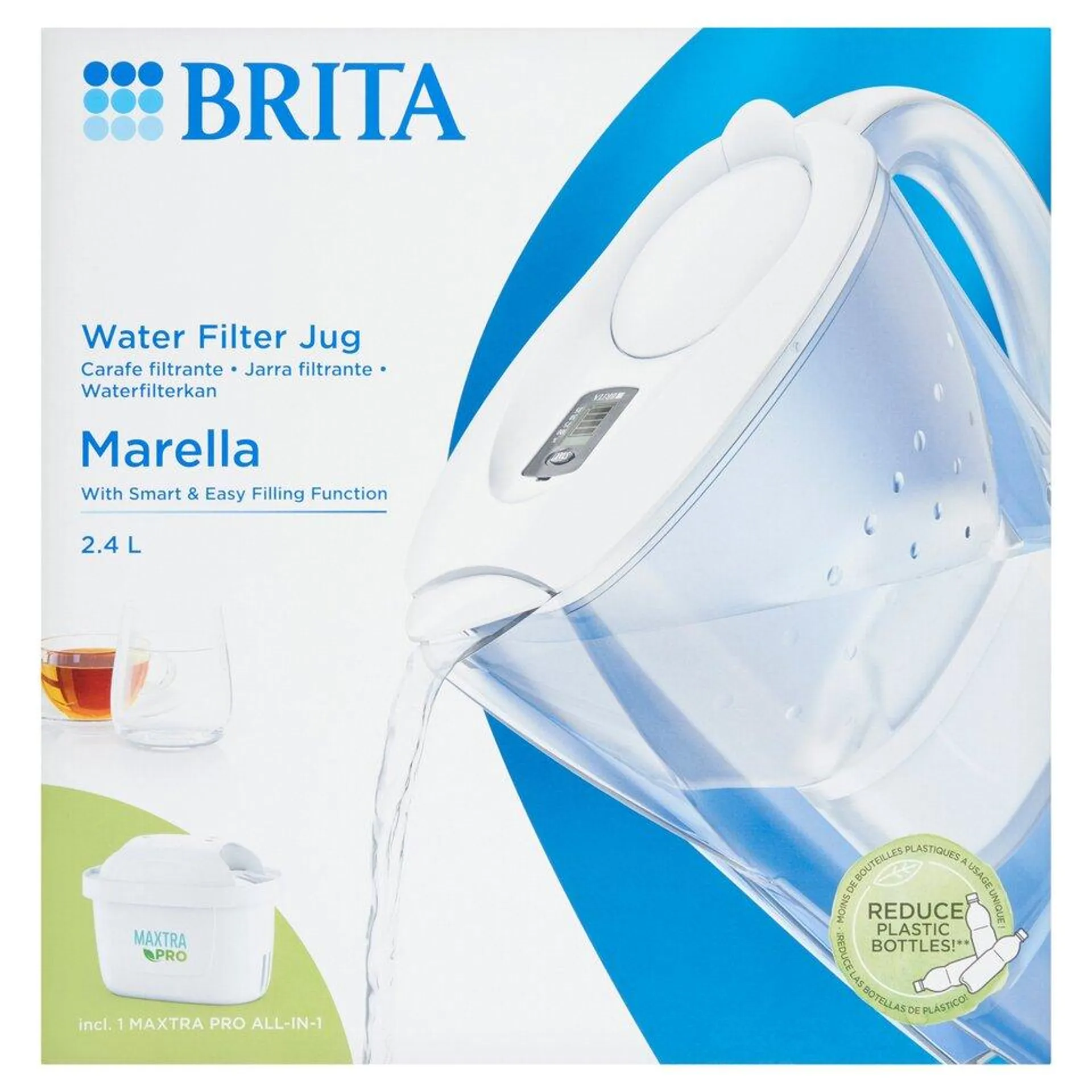 Brita Maxtra Pro Marella C/White Filter Jug 2.4L