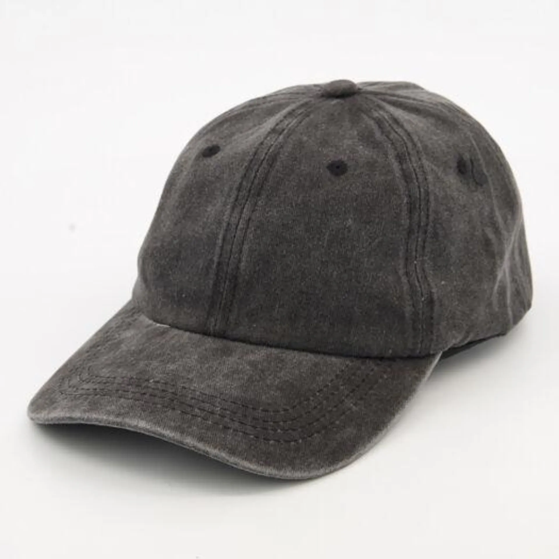 Washed Black Vintage Baseball Cap