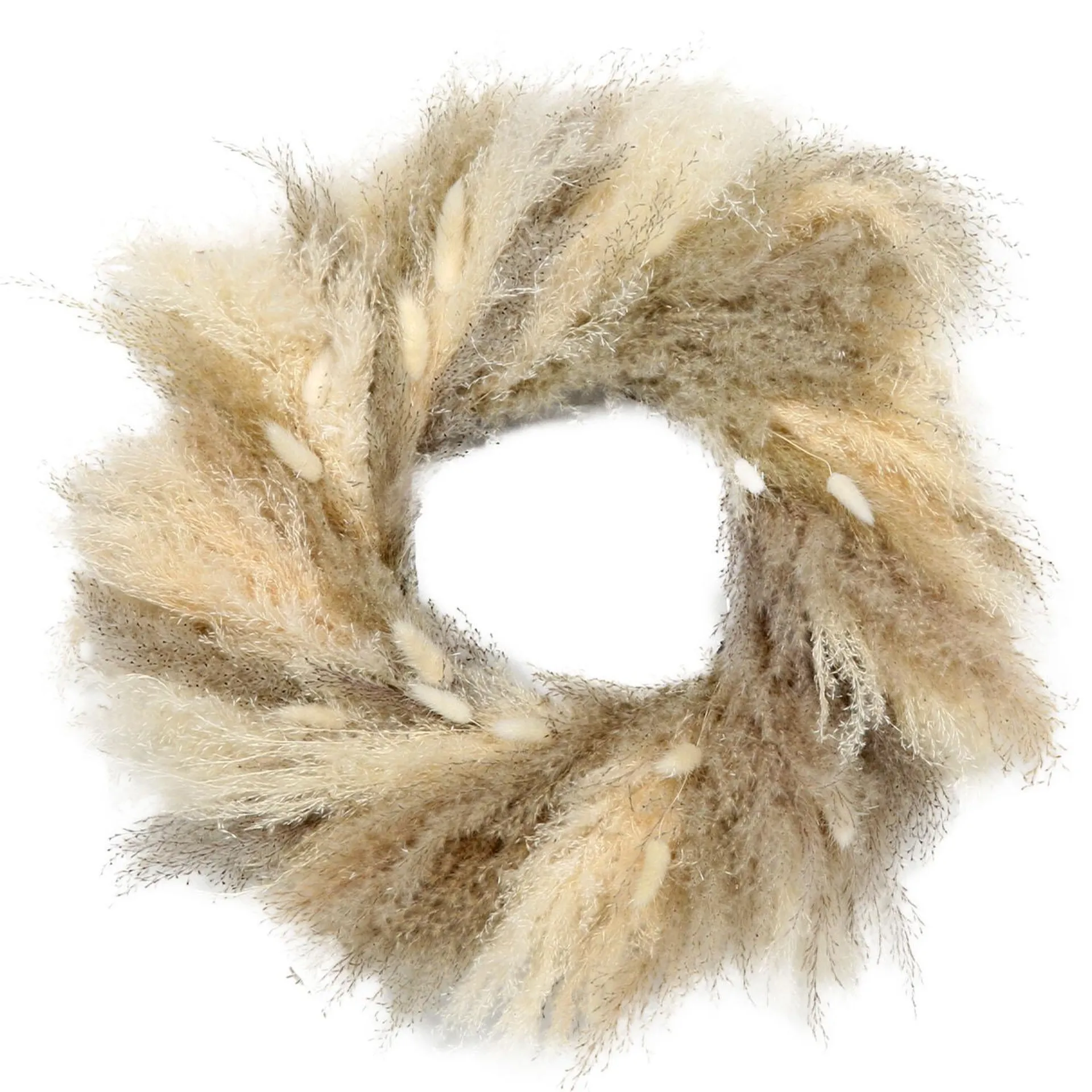 Neutral Pampas Wreath