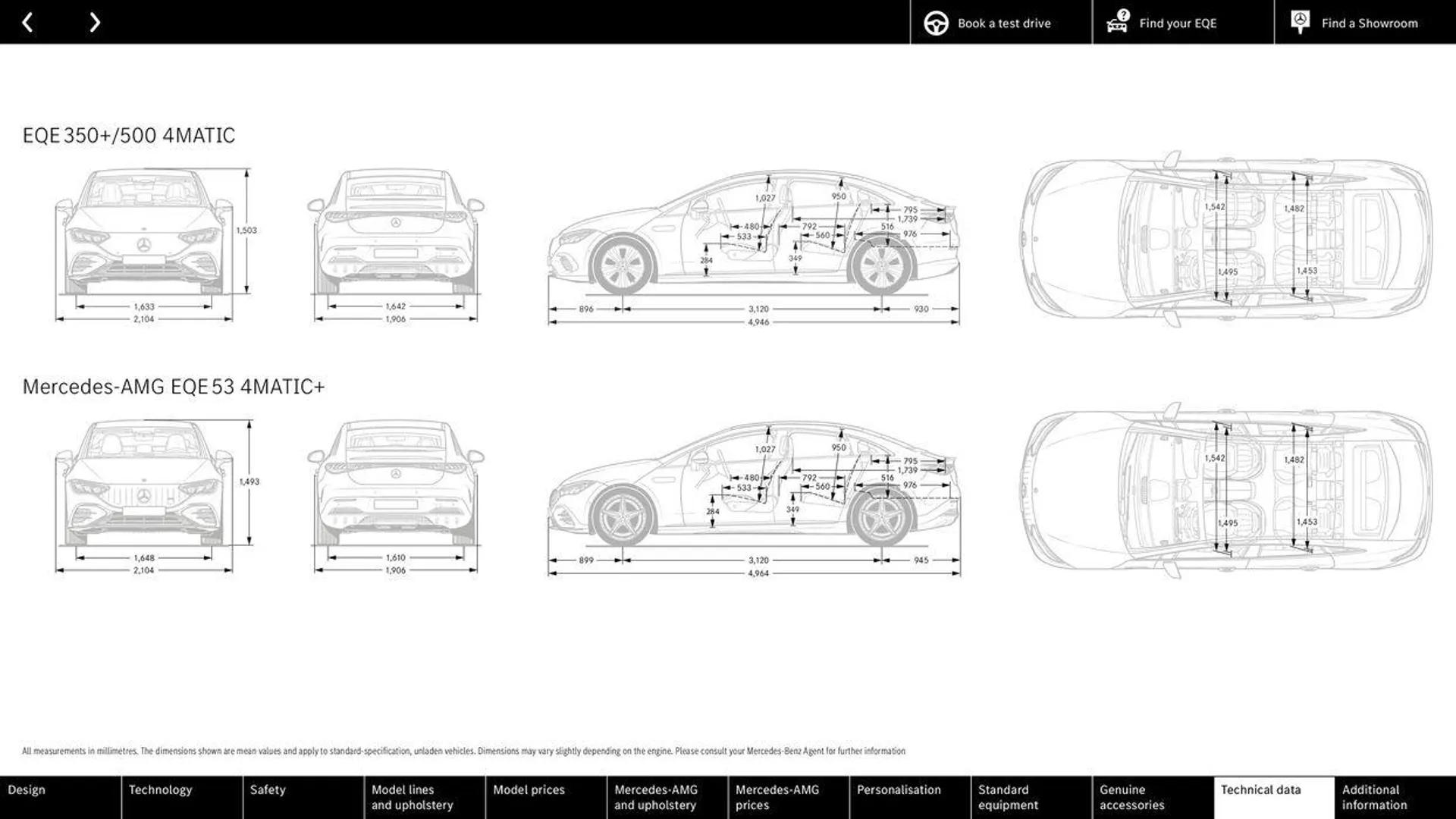 Mercedes Benz EQE Saloon from 31 August to 31 August 2025 - Catalogue Page 66