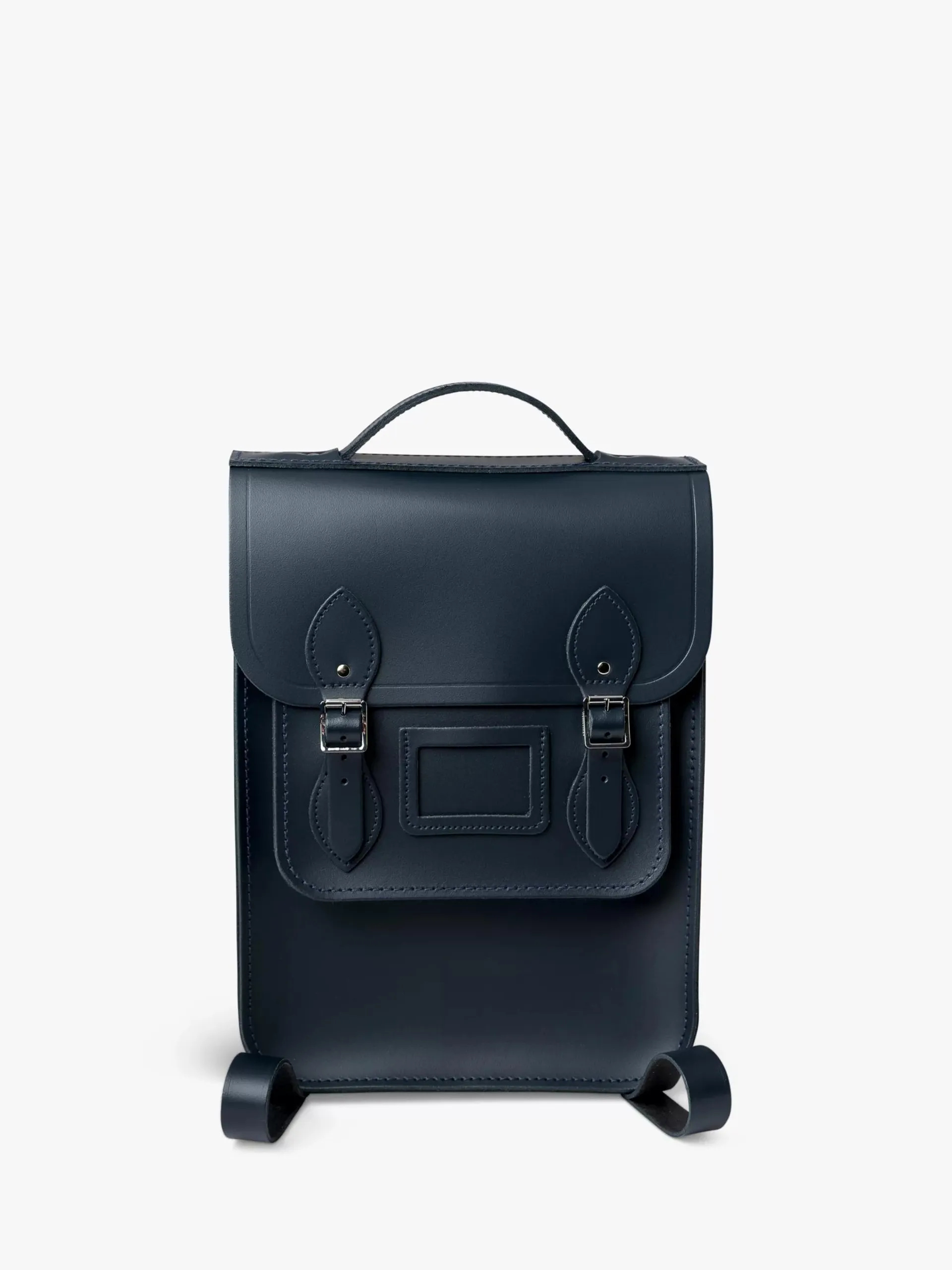 Portrait Leather Backpack, Navy