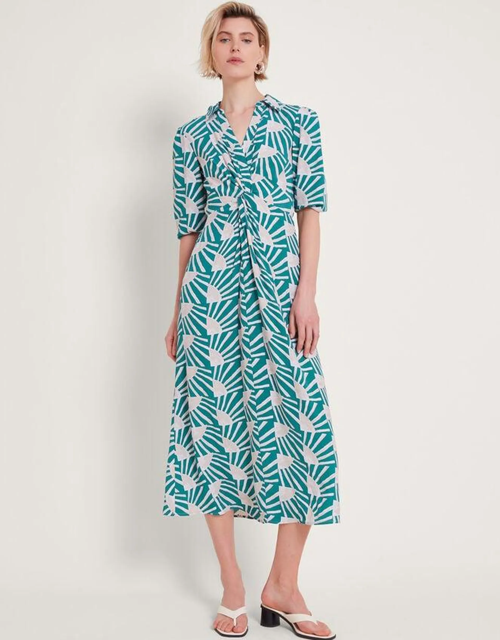 Rosanna Midi Dress Teal