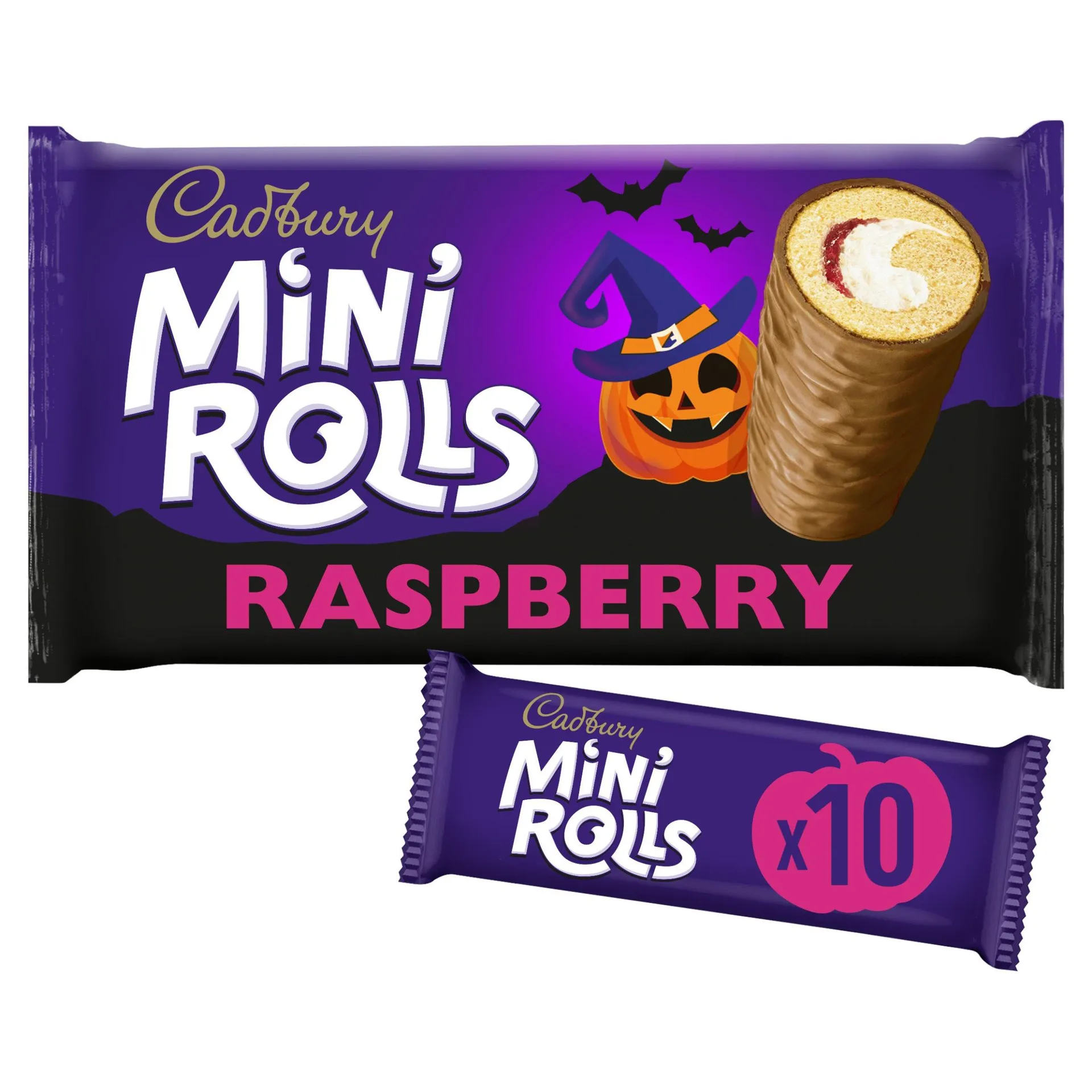 Cadbury 10 Raspberry Mini Rolls