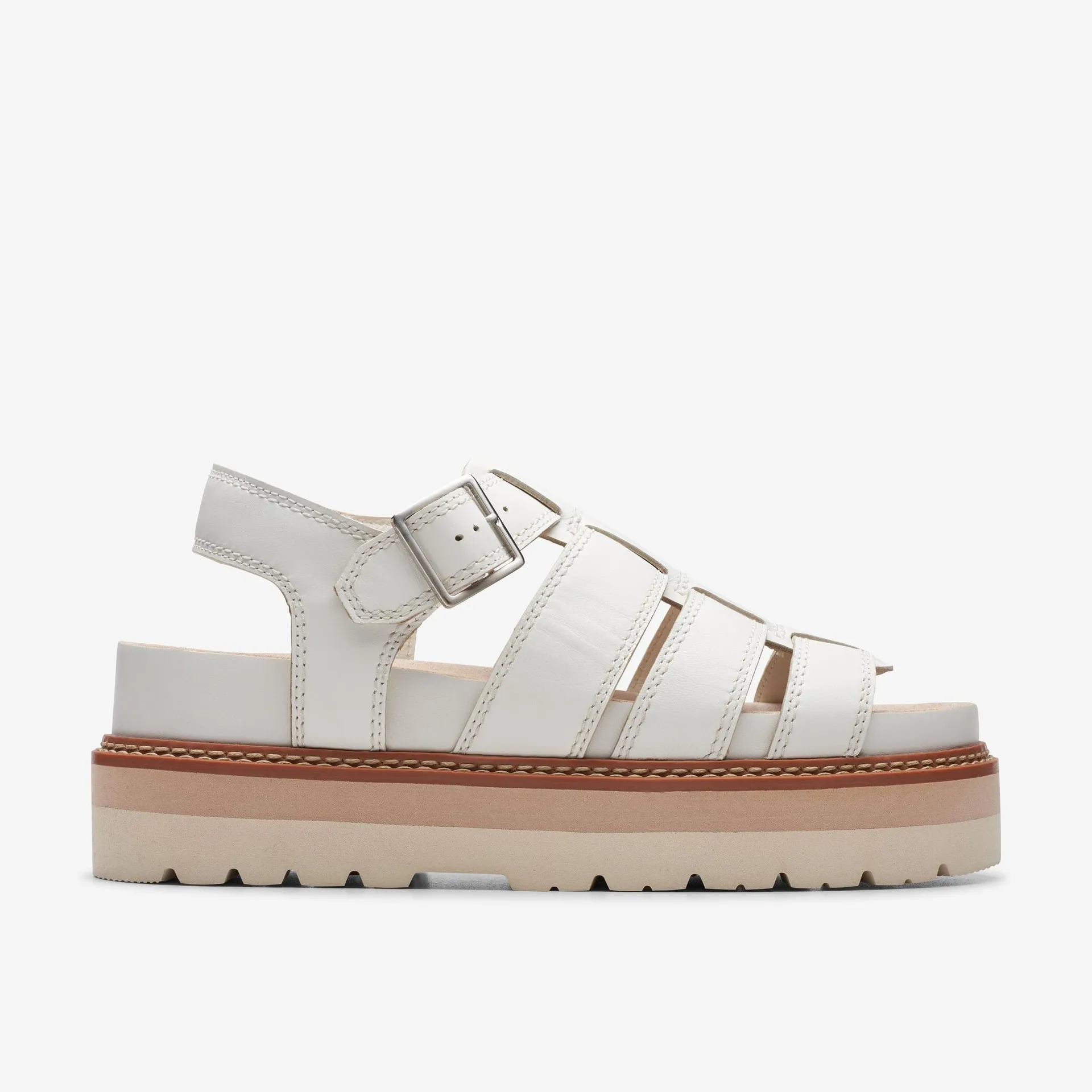 Orianna Twist Off White Leather