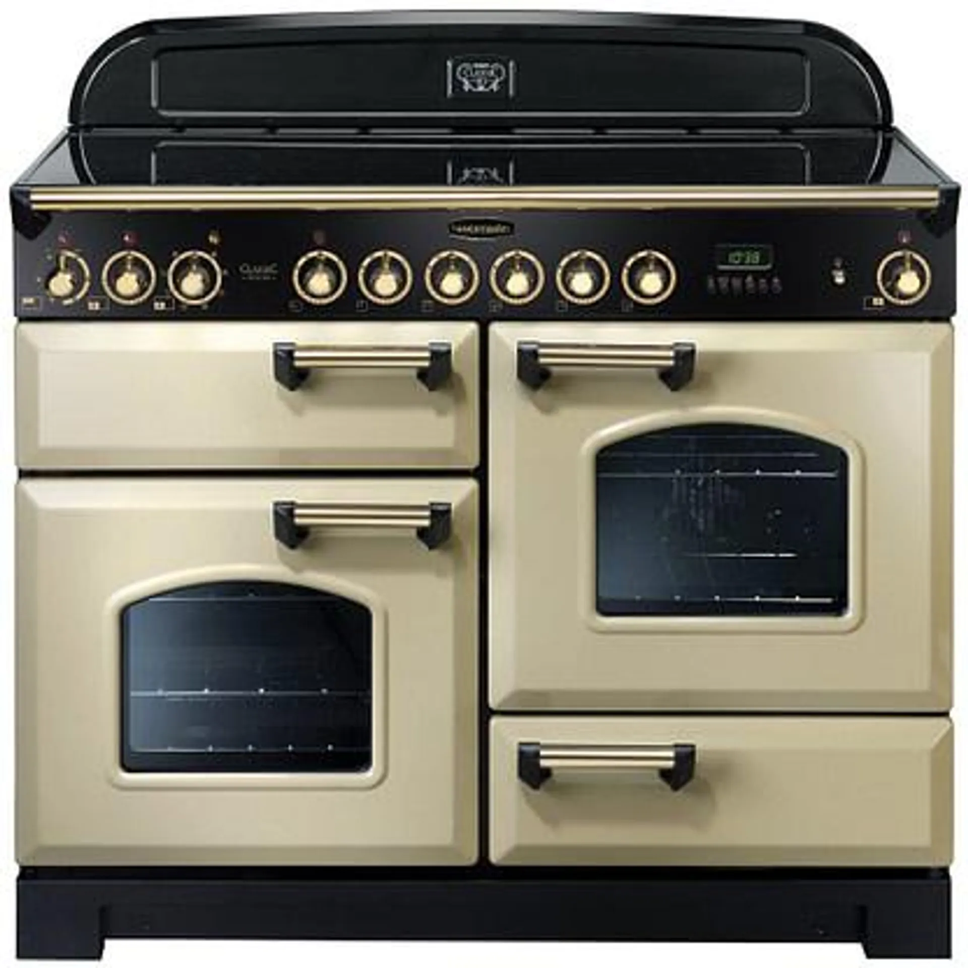 Rangemaster CDL110ECCR/B Classic Deluxe 110cm Ceramic Range Cooker 81350 – CREAM