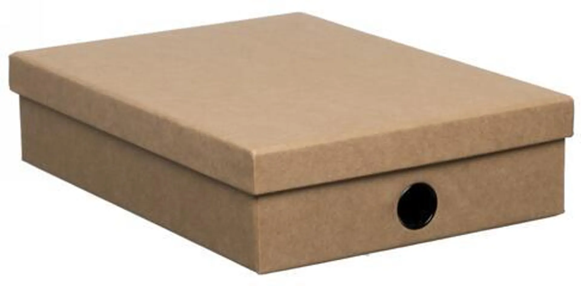 WHSmith Simple Style Brown Kraft Document Box