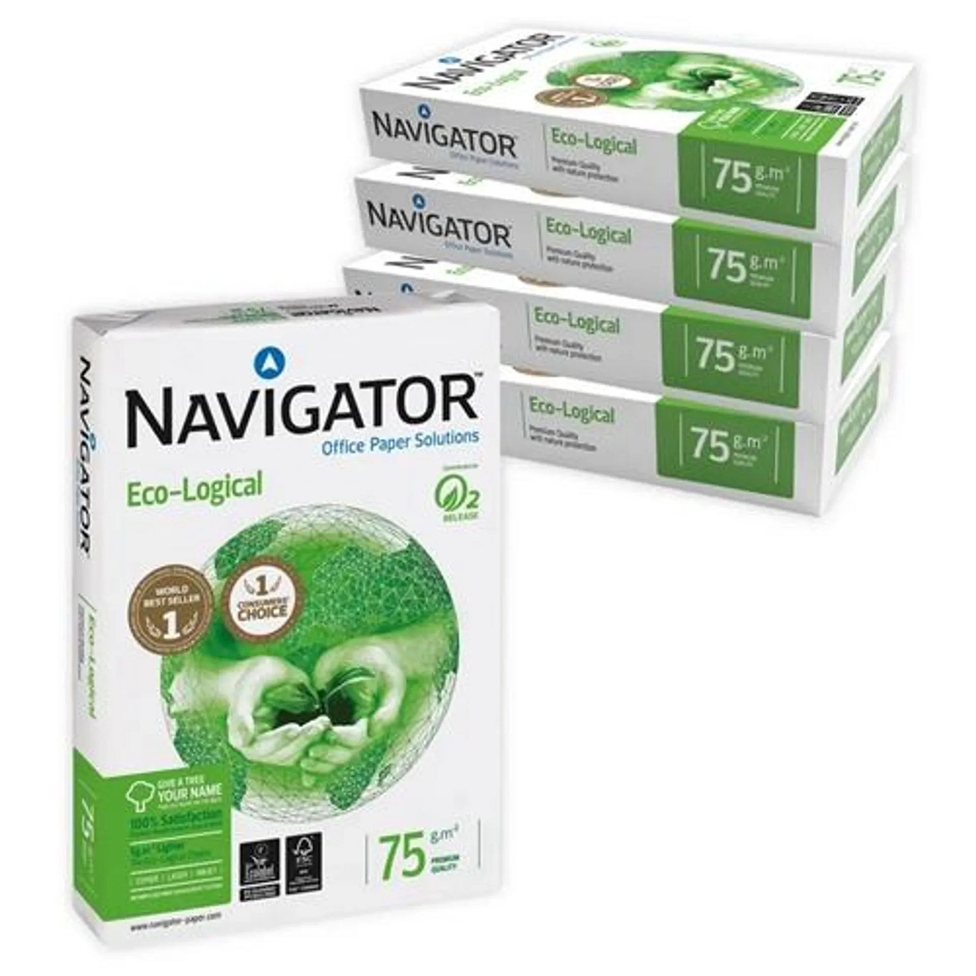 Navigator Eco-Logical Paper 75gm A4 (Pack of 2500) NAVA475