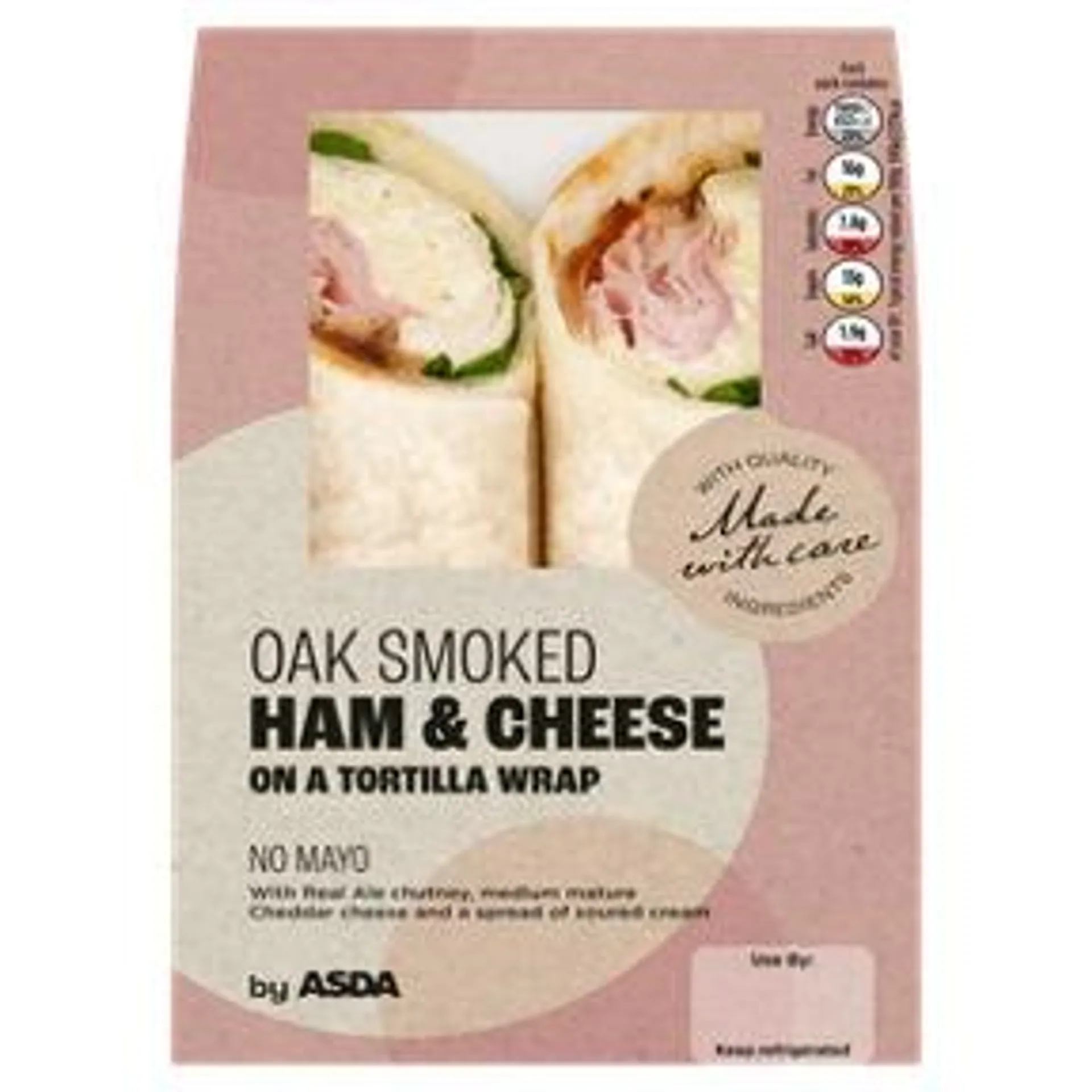 ASDA Oak Smoked Ham & Cheese on a Tortilla Wrap