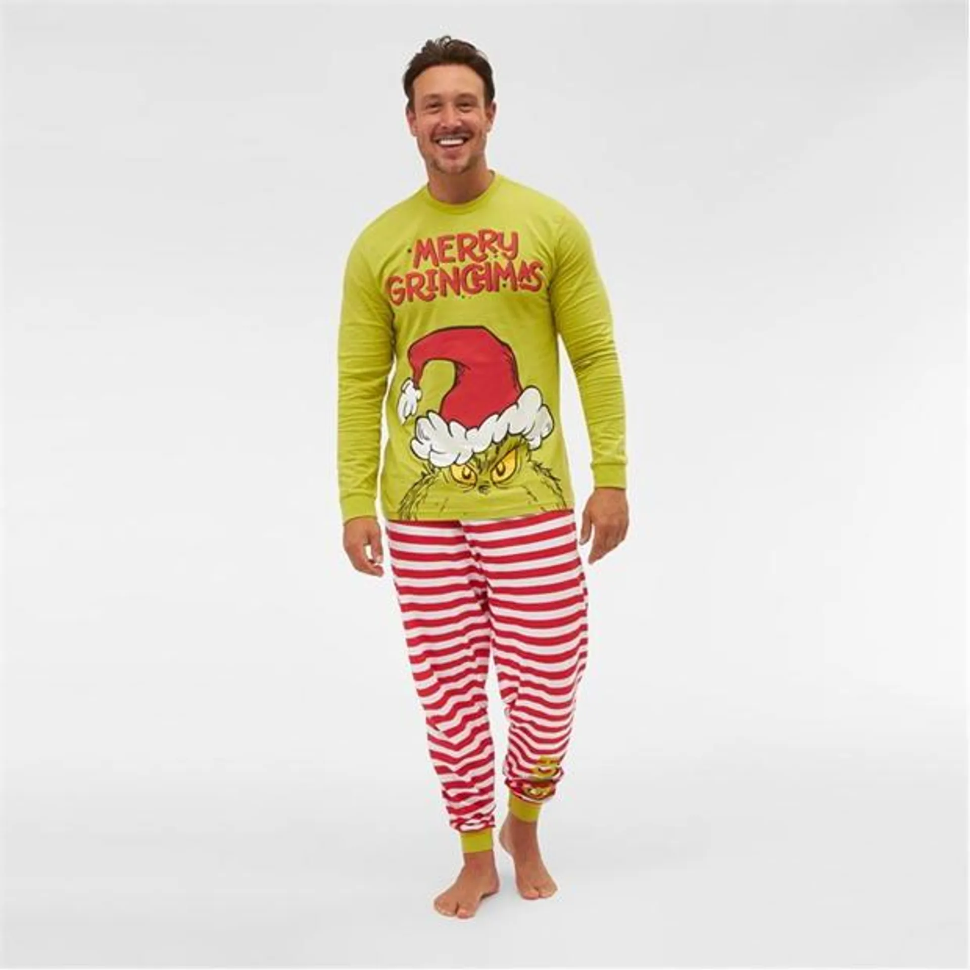 Men's Family Christmas Grinch Pyjama Set