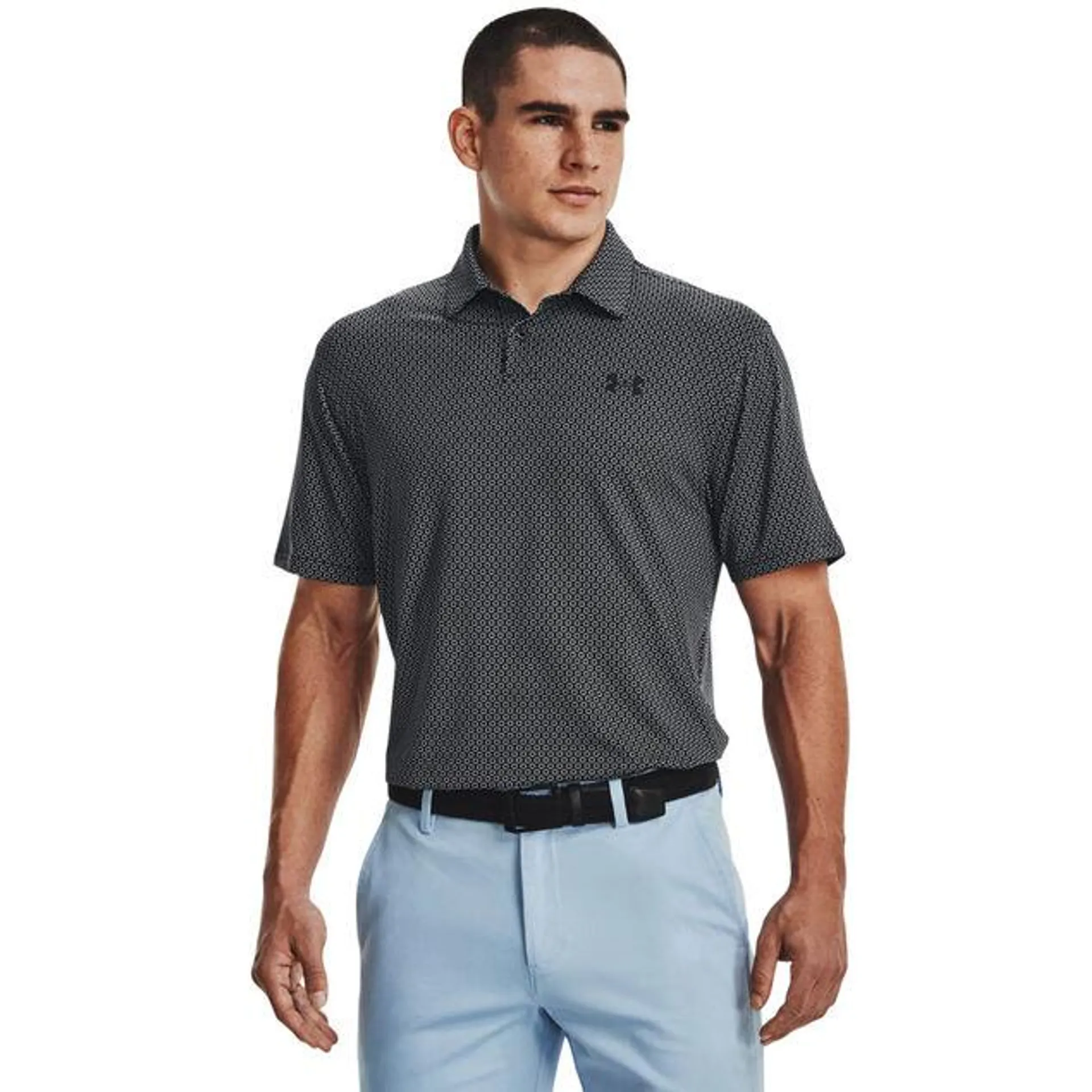 Under Armour Men's T2G Printed Stretch Golf Polo Shirt