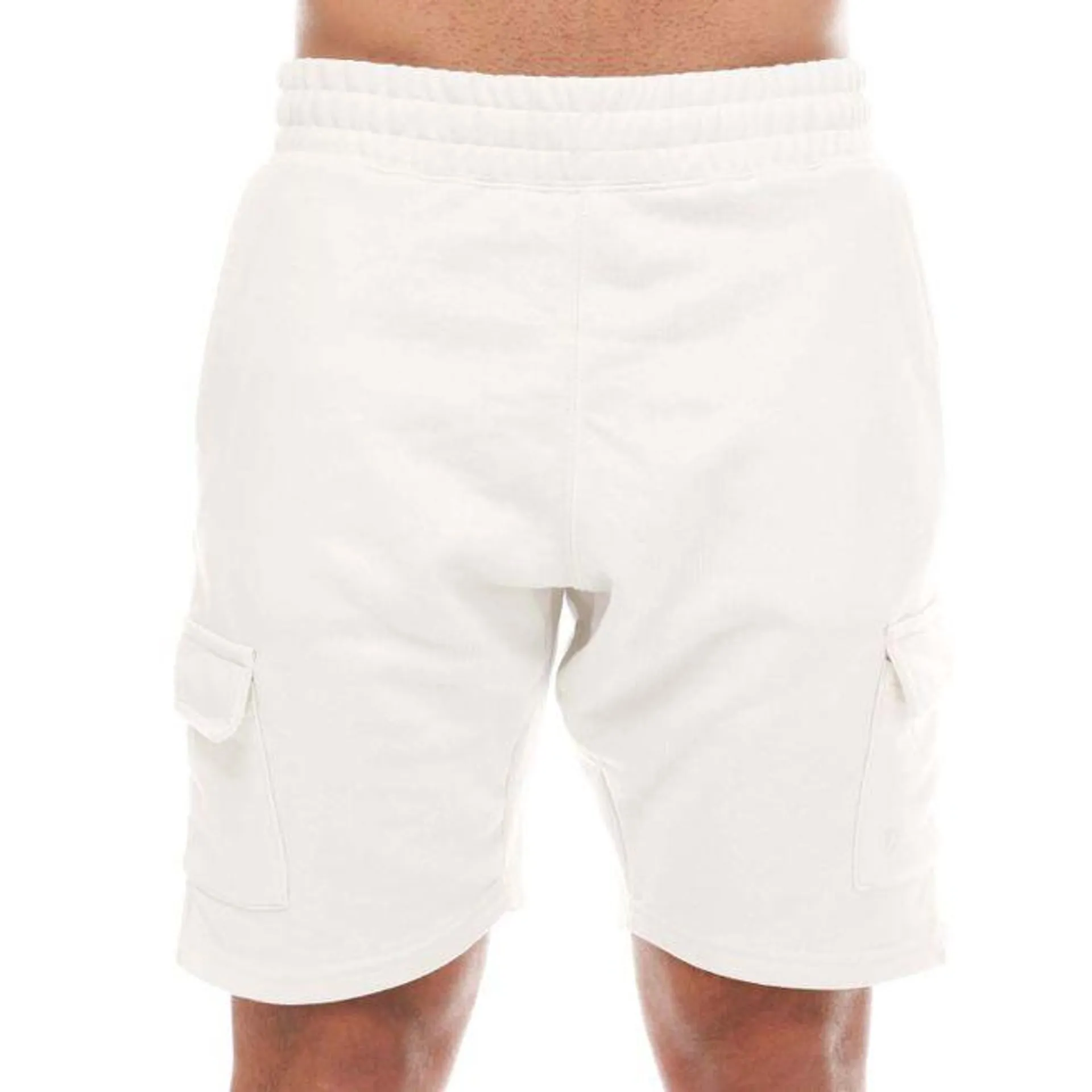 Established Unwashed Cargo Shorts in White