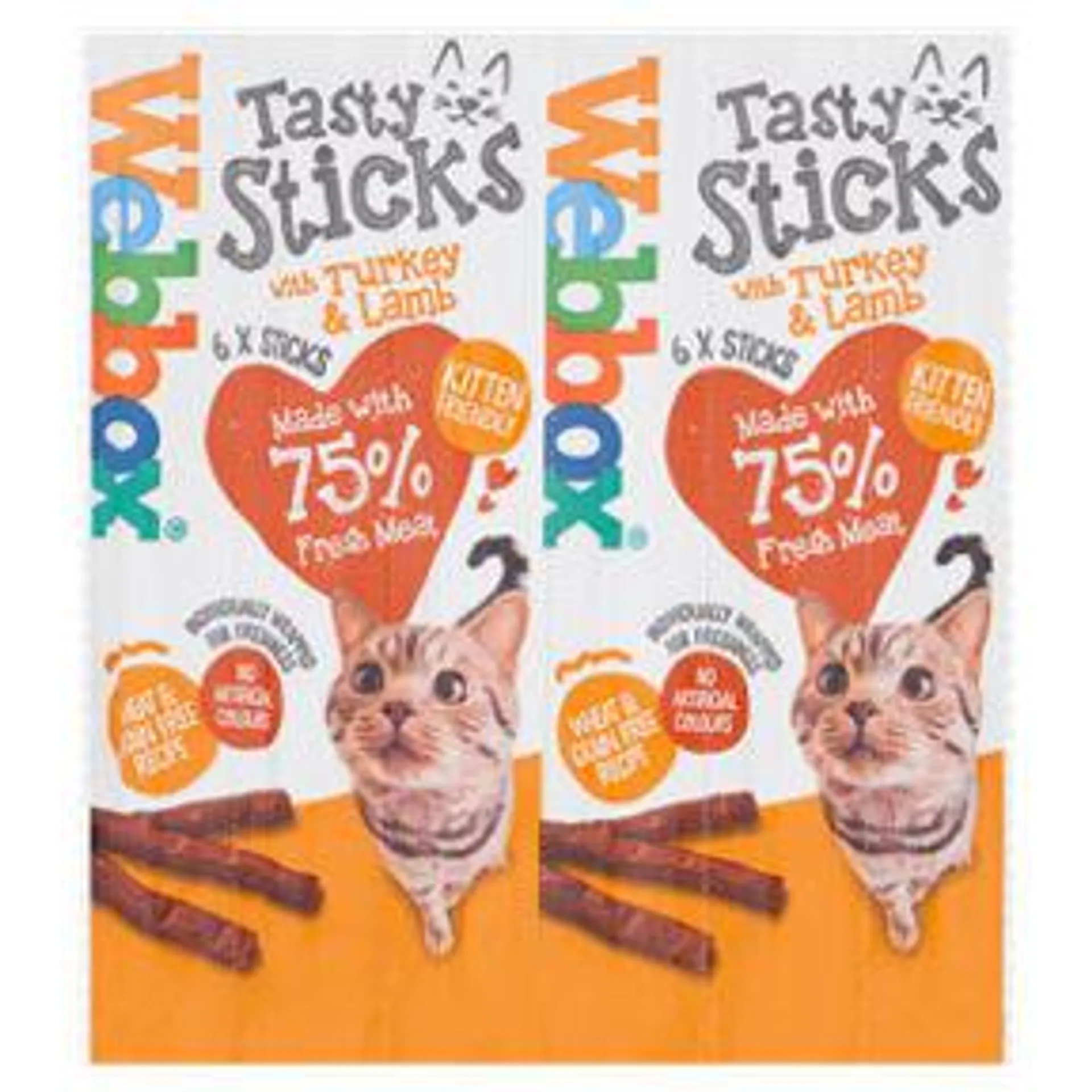 Webbox Cats Delight Treats Tasty Sticks with Turkey & Lamb 6 Pack