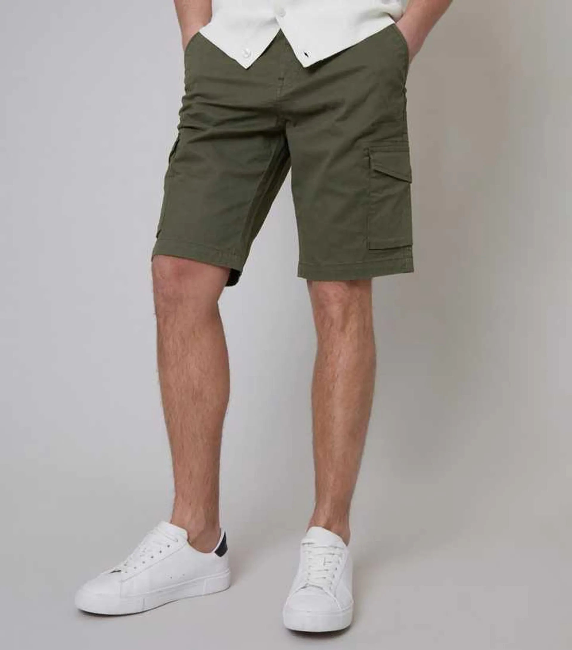 Threadbare Khaki Cargo Shorts