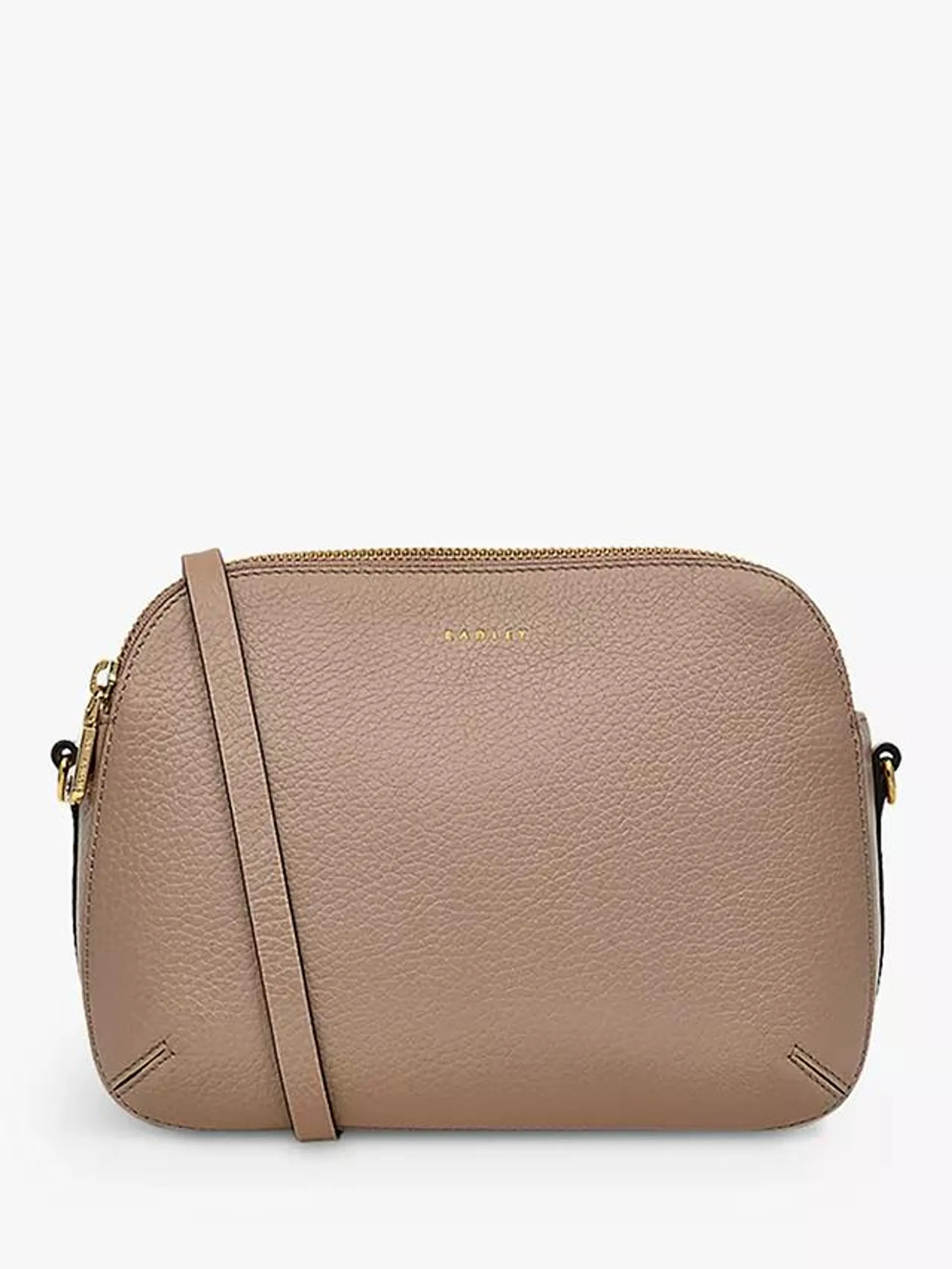 Dukes Place Leather Cross Body Bag, Silt