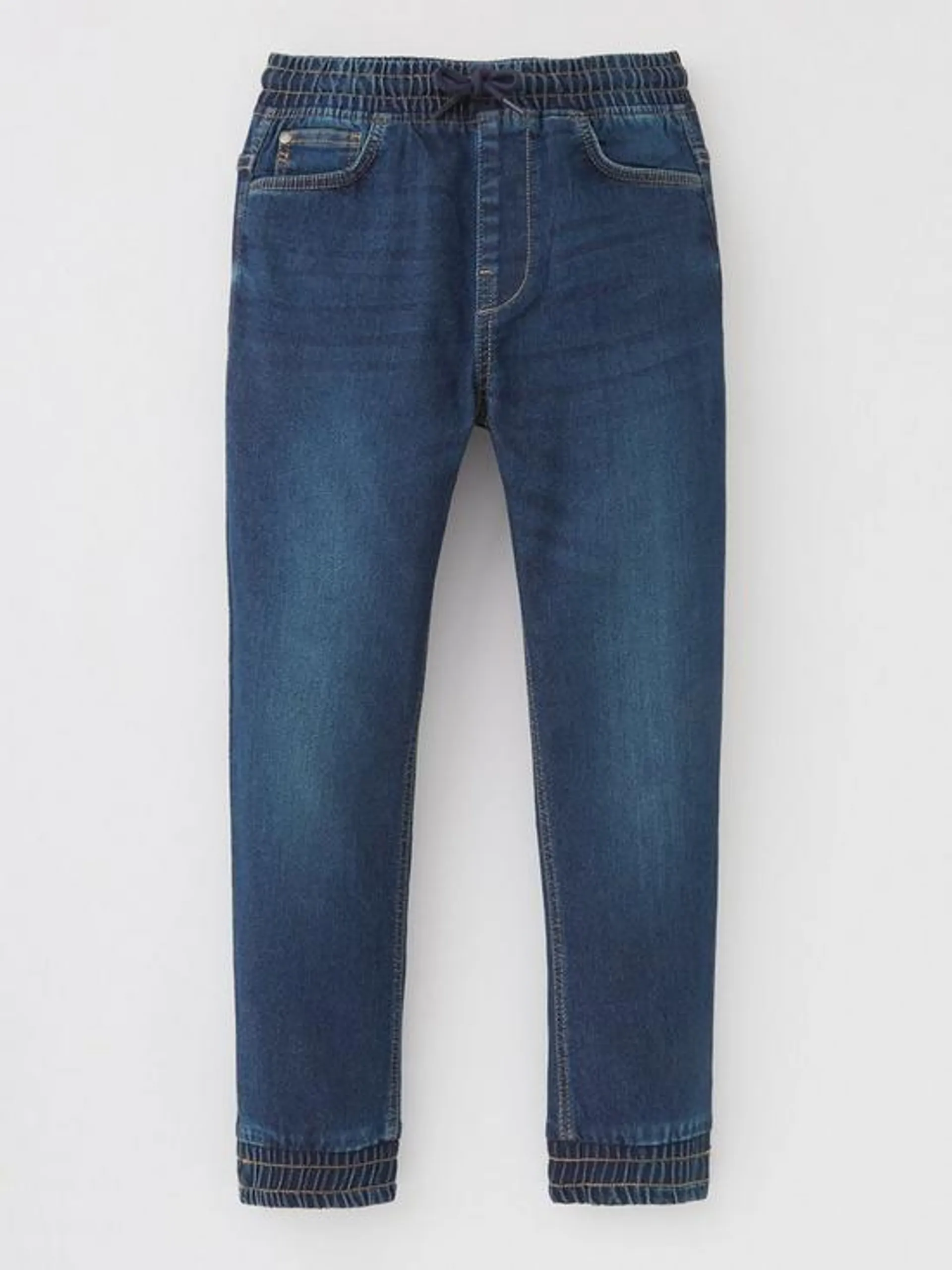 Mini V by Very Boys Pull On Jogger Jean - Mid Wash