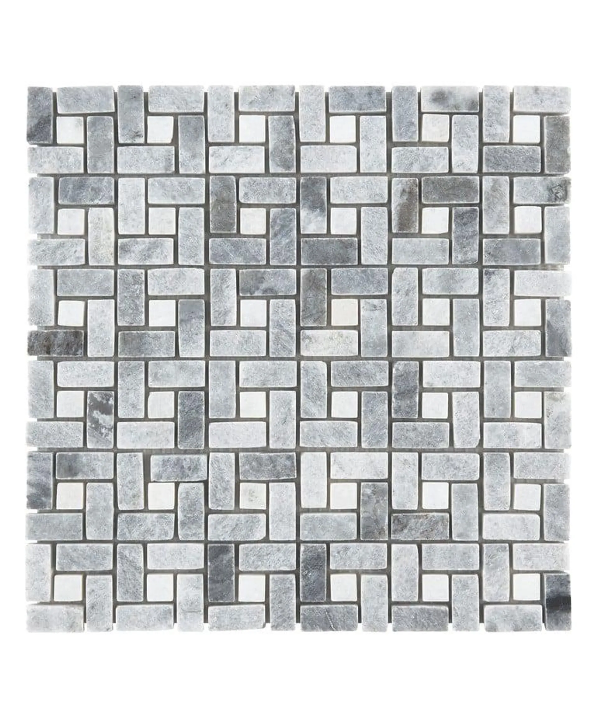 Crosshatch Marble Mosaic Tile