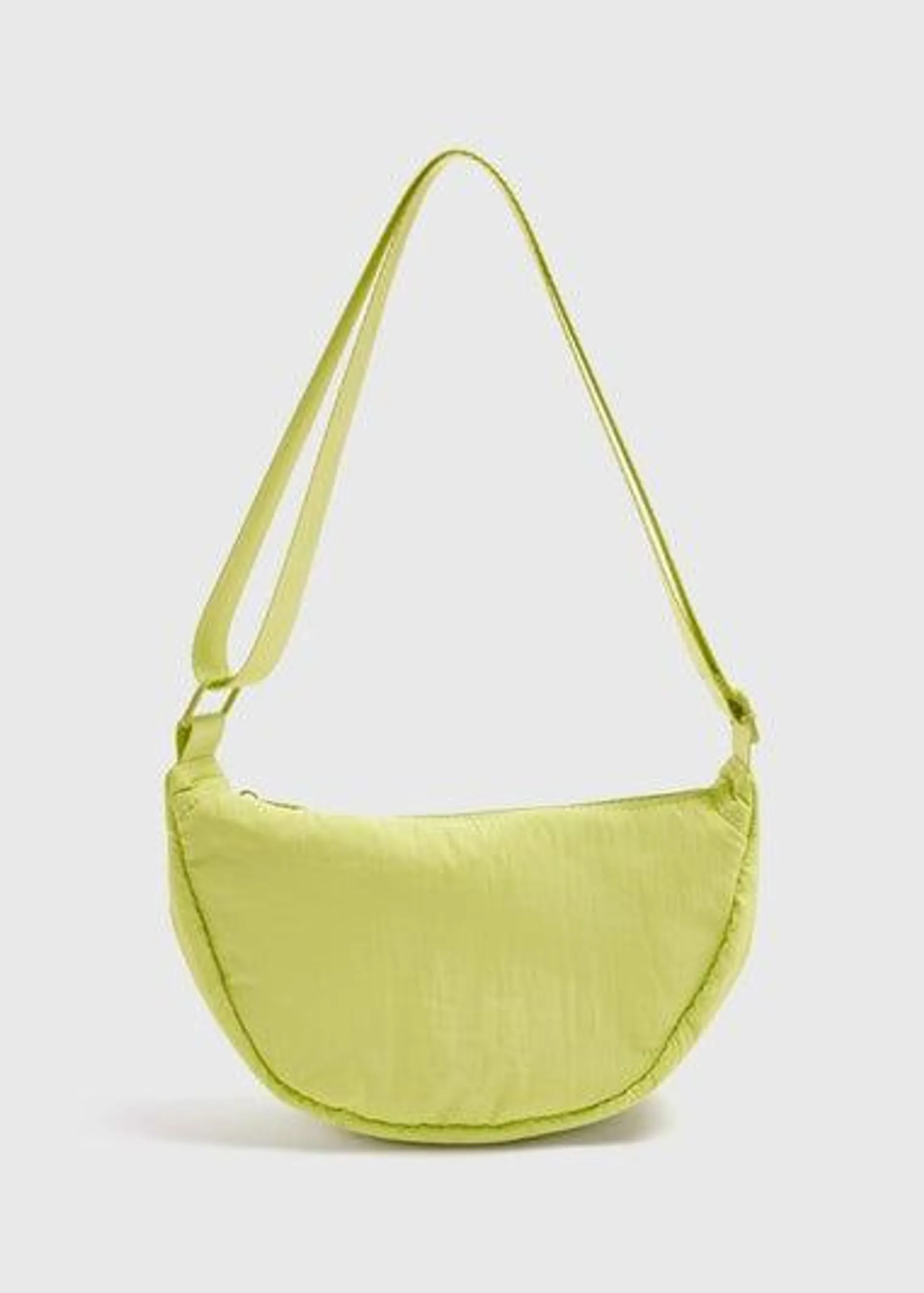 Lime Nylon Moon Bag