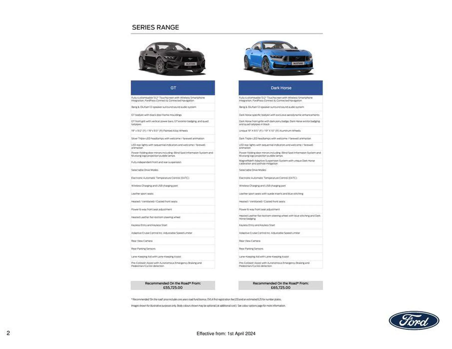 FORD MUSTANG from 6 April to 30 September 2024 - Catalogue Page 2