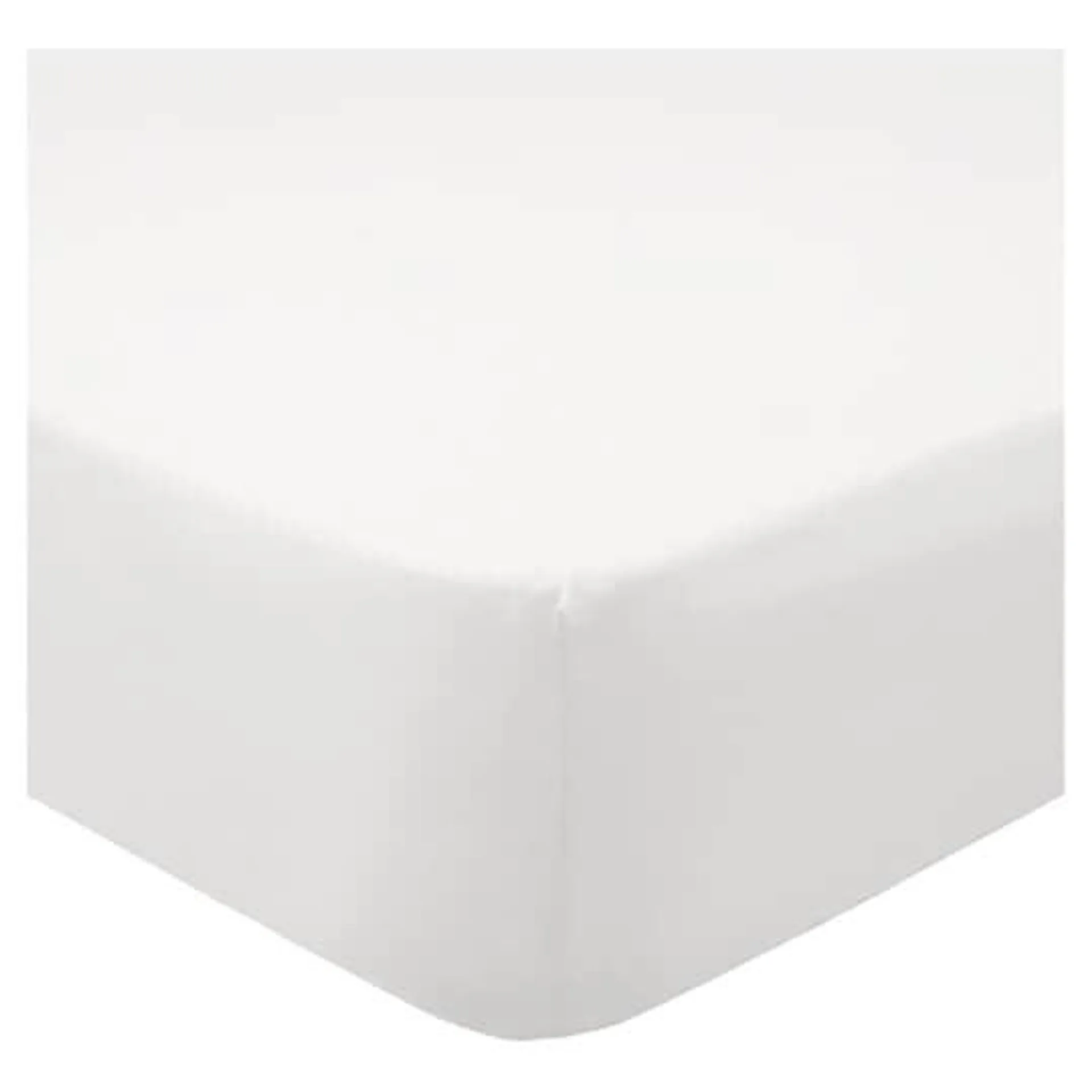Tesco 100% Cotton Fitted Sheet White King Size