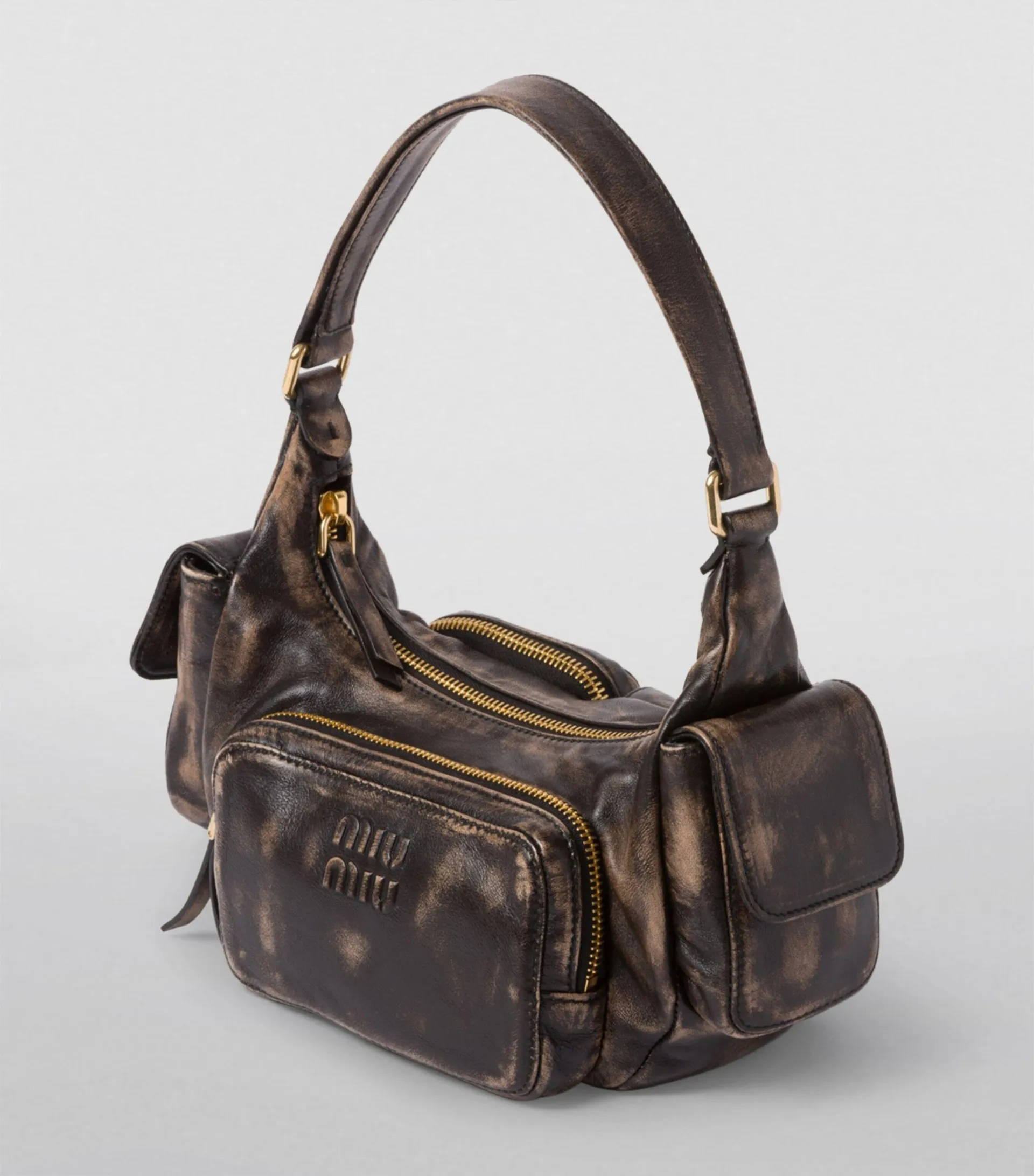 Leather Pocket Shoulder Bag