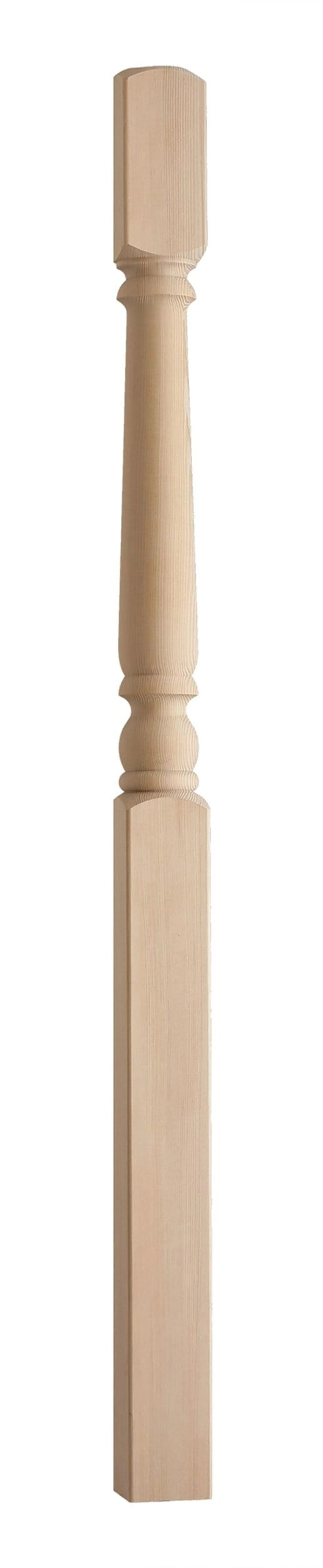 Wickes Hemlock Turned Newel - 1500 x 90 x 41mm