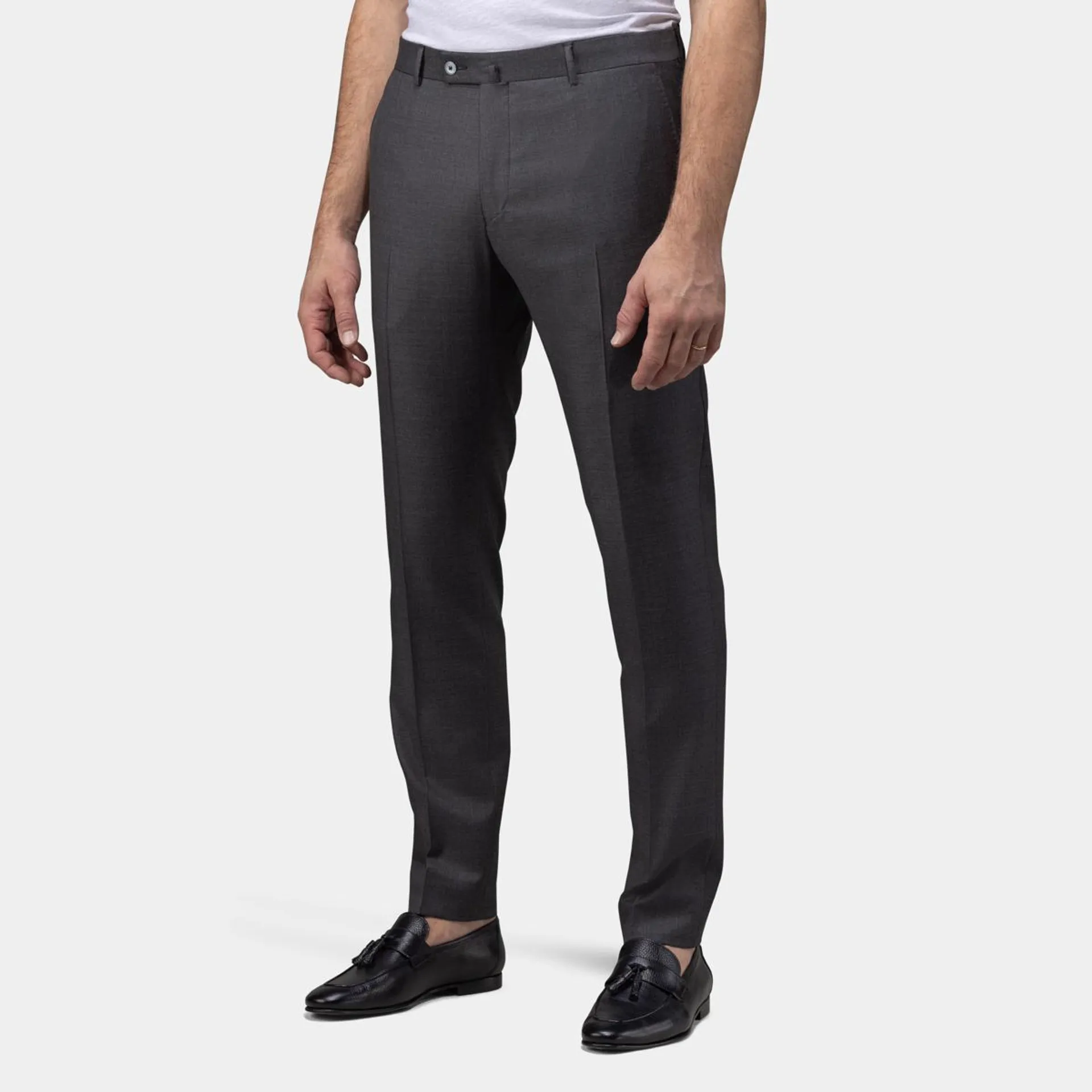 Charcoal gray suit pants