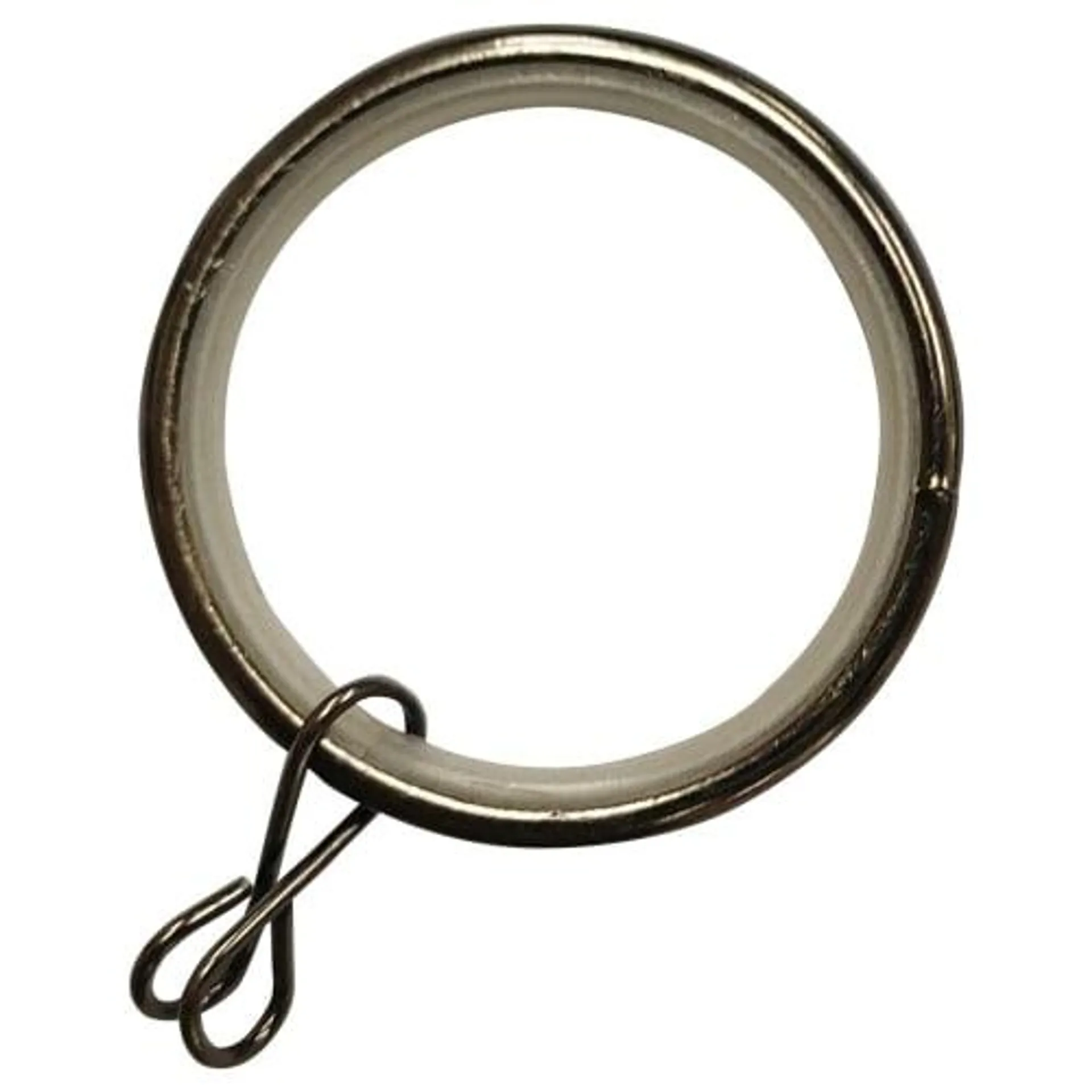 Black Nickel 28mm Metal Curtain Rings - Pack of 10