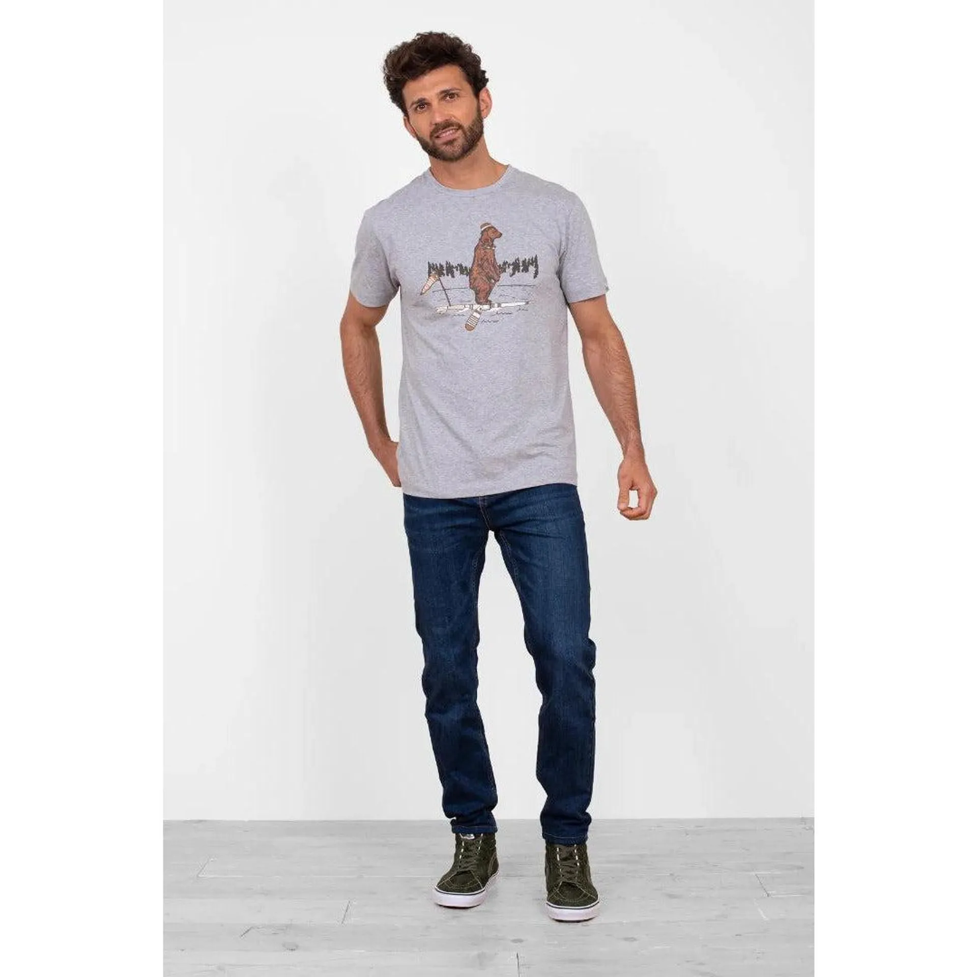 Brakeburn Bear Tee - Grey