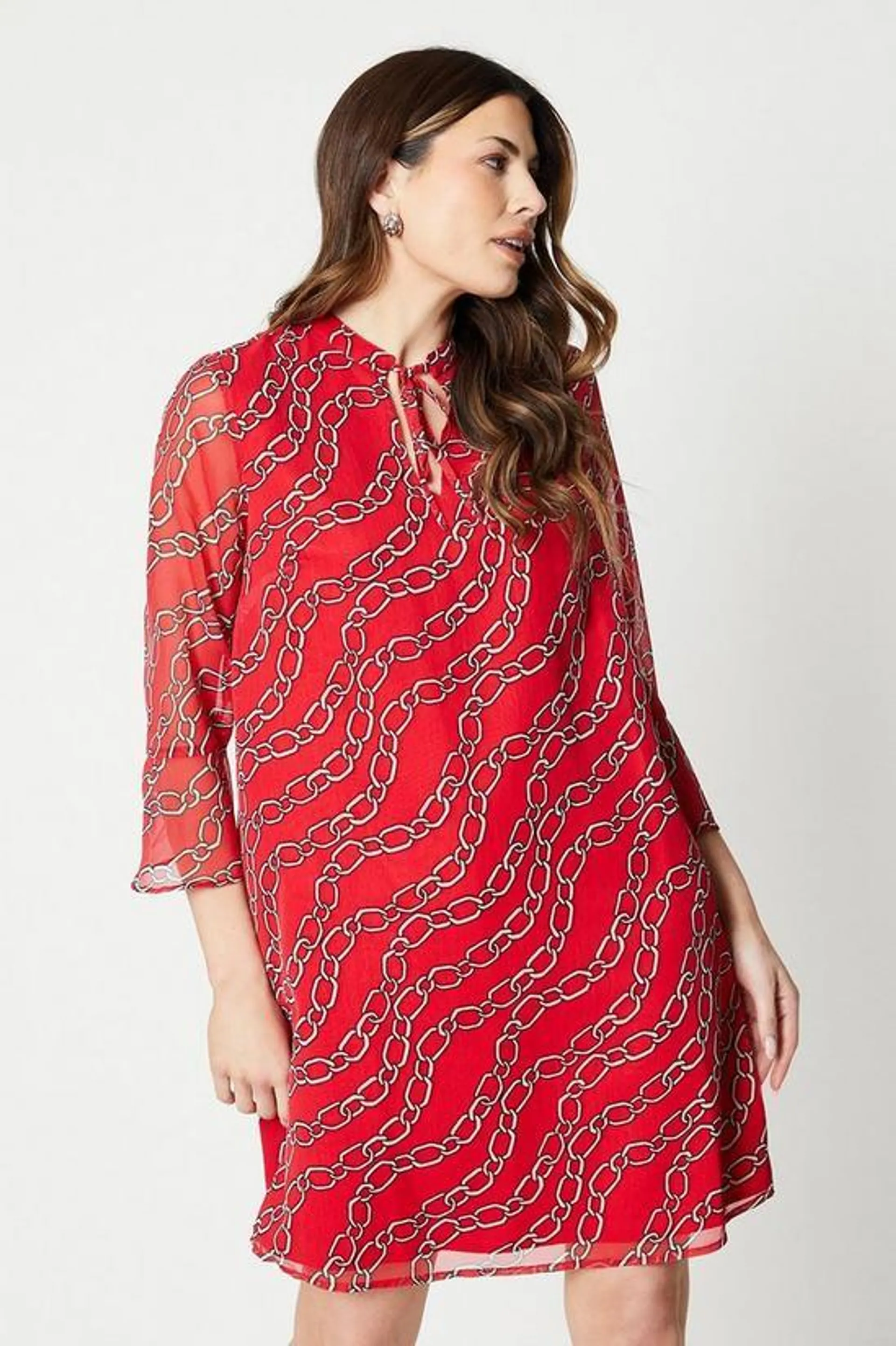 Double Tie Shift Dress