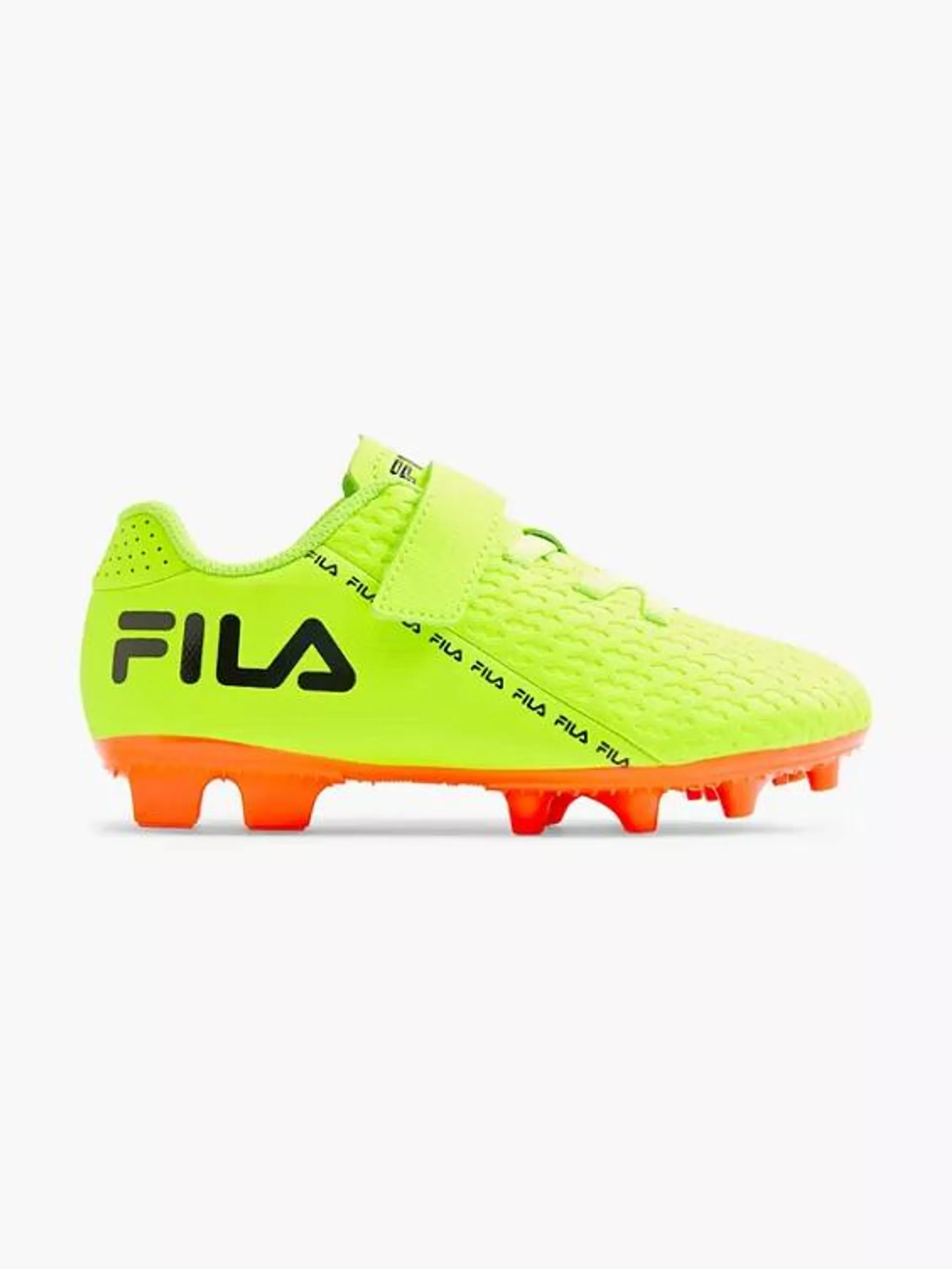 Fila New Yellow/Orange Junior Velcro Football Boot