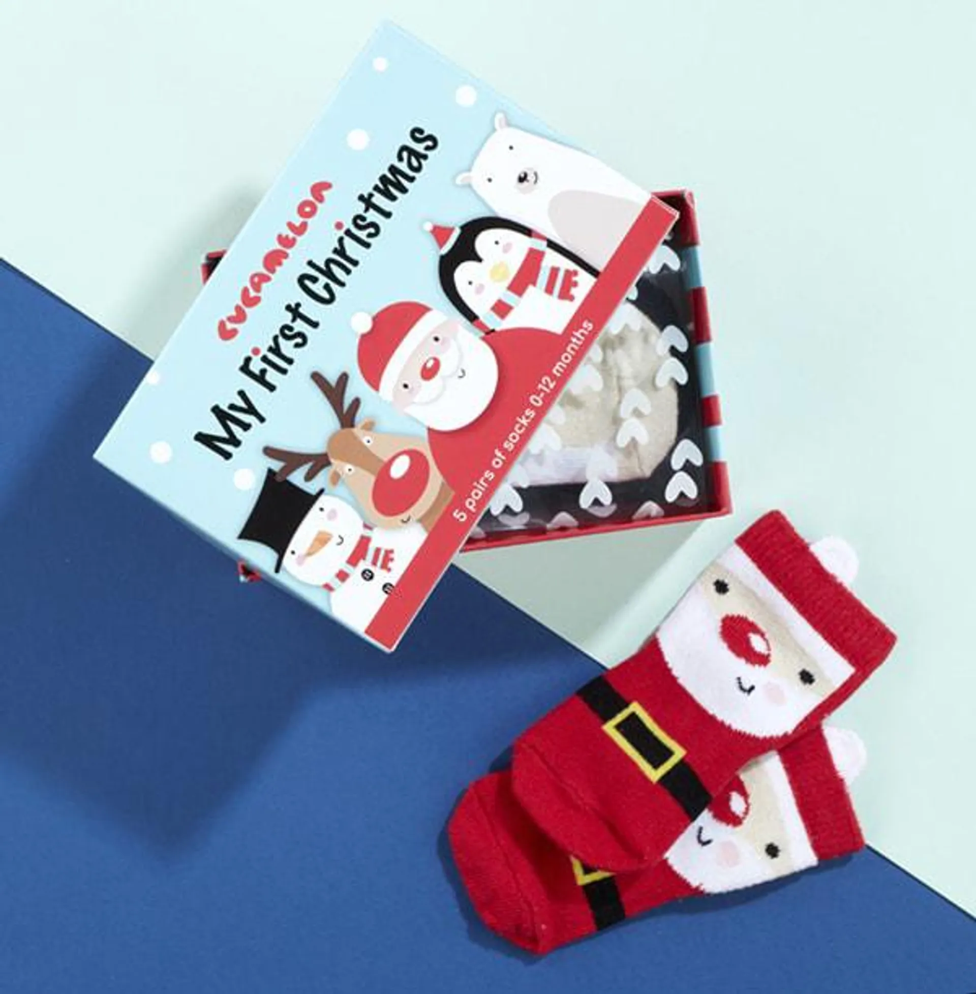 Babies My First Christmas Socks 0-12 Months WAS £14.99 NOW £7.99