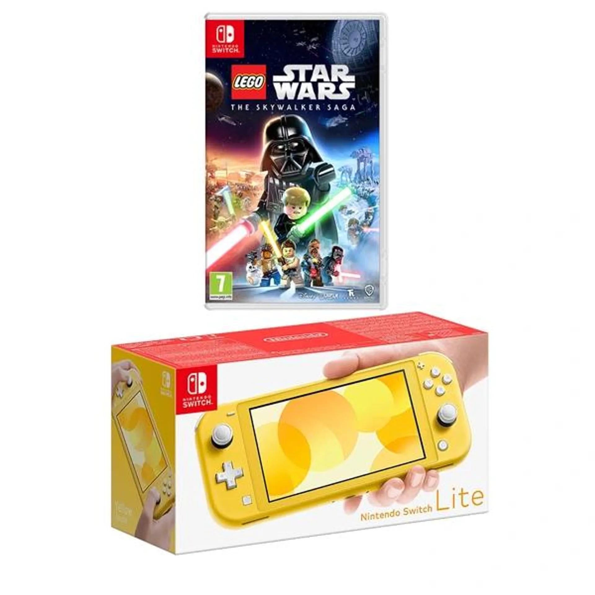 Nintendo Switch Lite (Yellow) & LEGO Star Wars: The Skywalker Saga