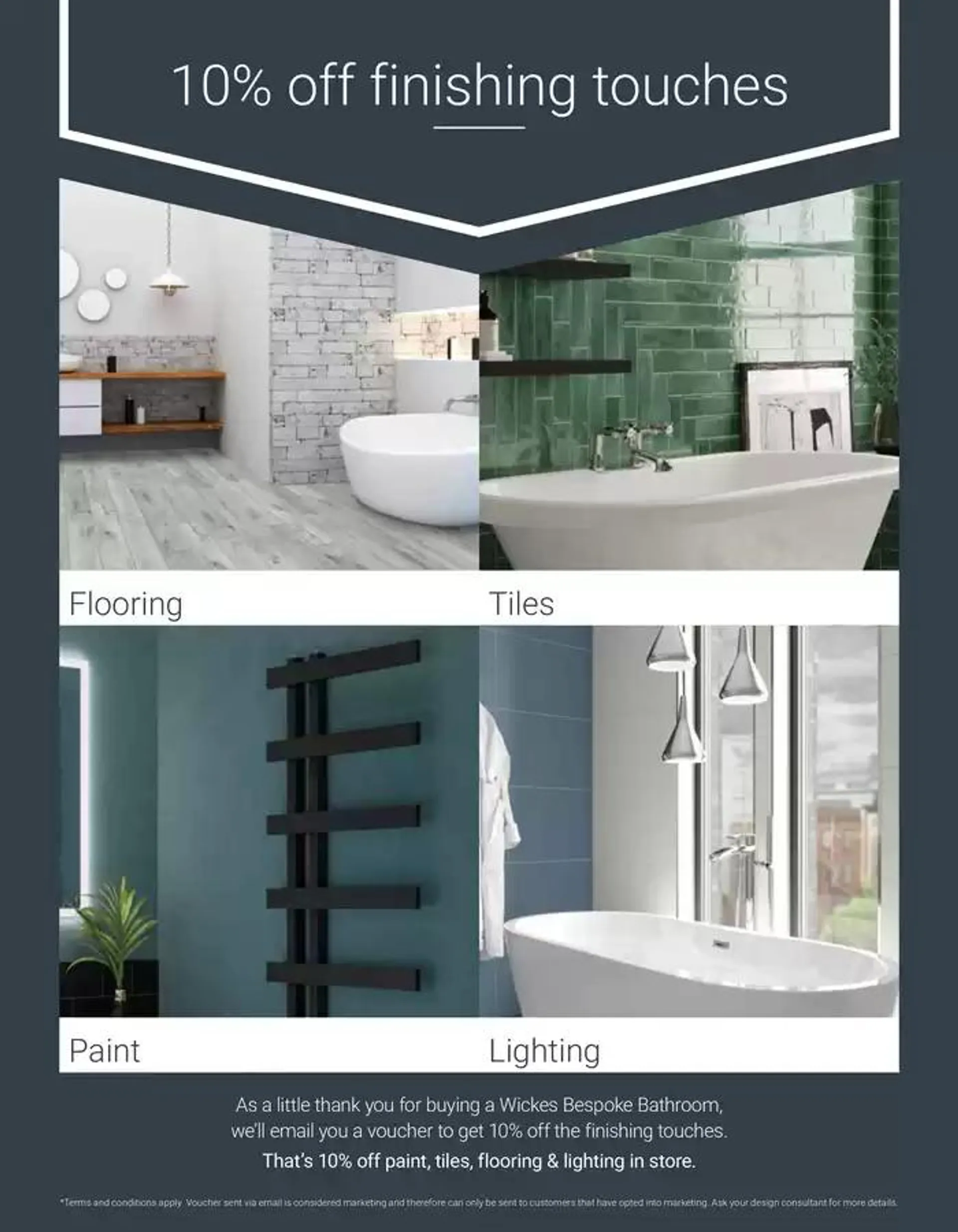 Wickes Bespoke Bathrooms brochure from 5 November to 31 December 2024 - Catalogue Page 50