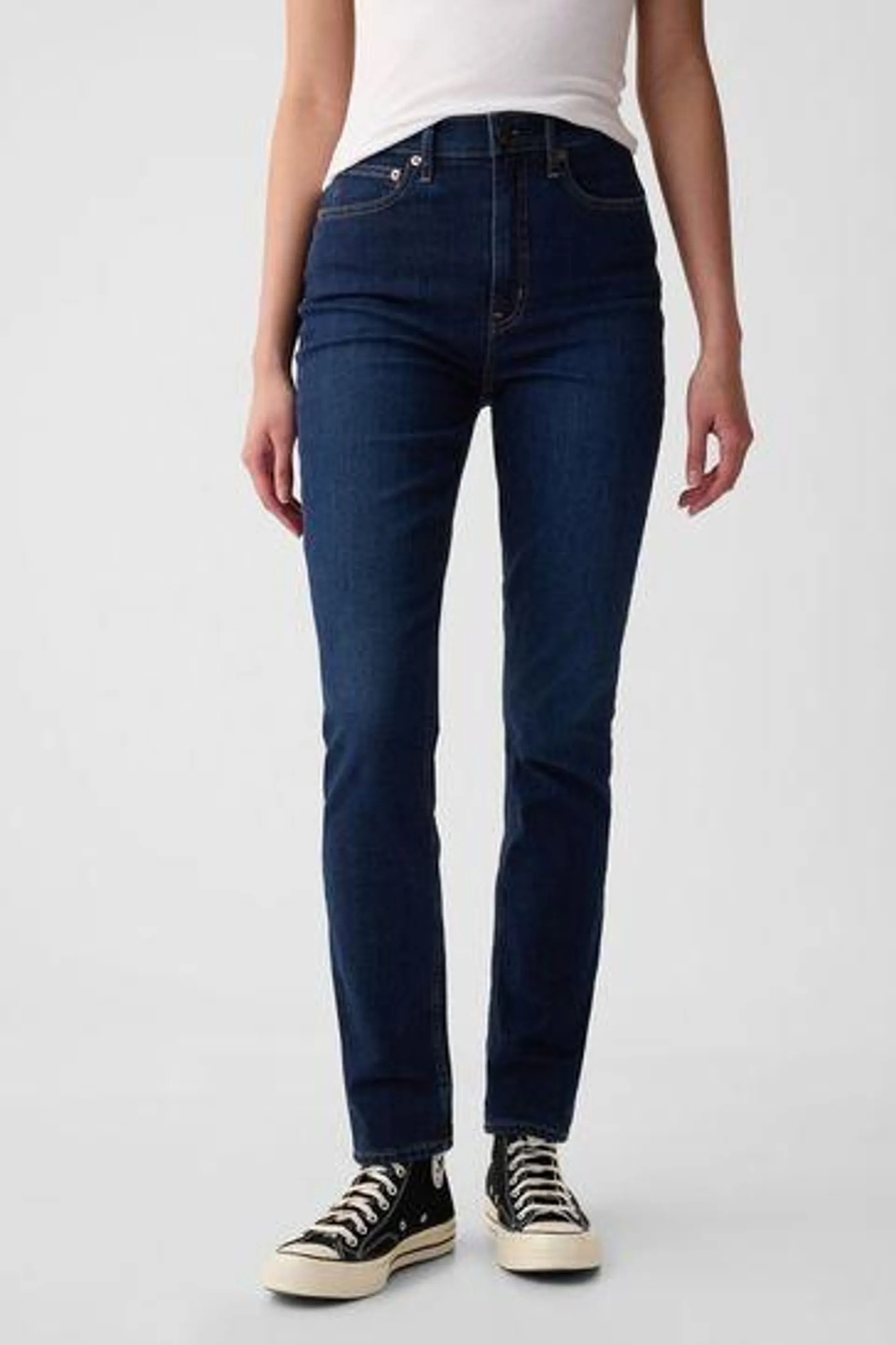 High Rise Vintage Slim Jeans