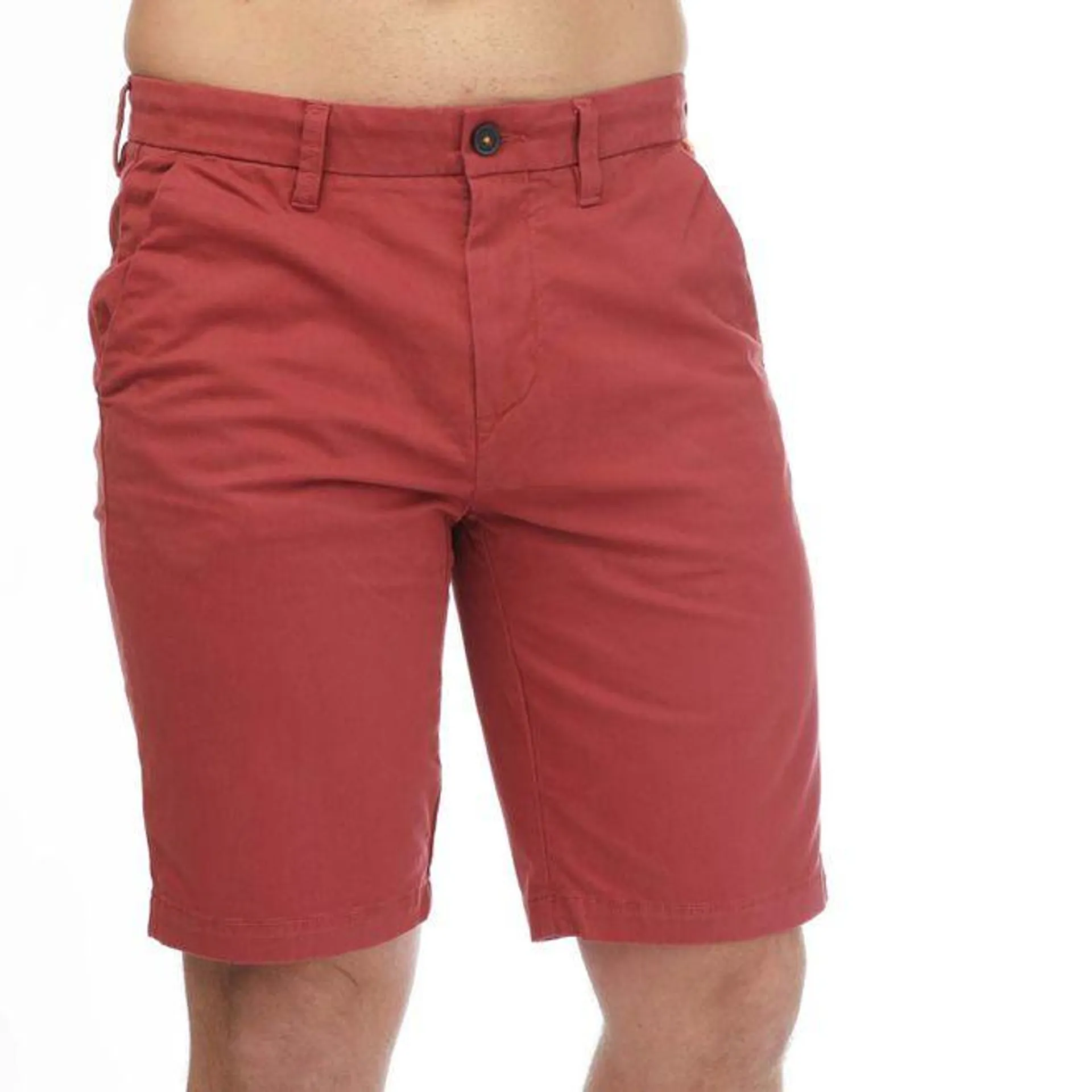 Timberland Twill Chino Shorts in Red