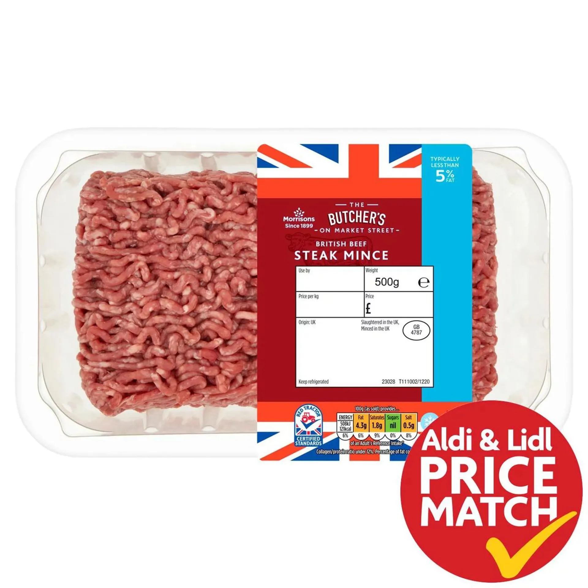 Morrisons British Beef Lean Mince 5% Fat